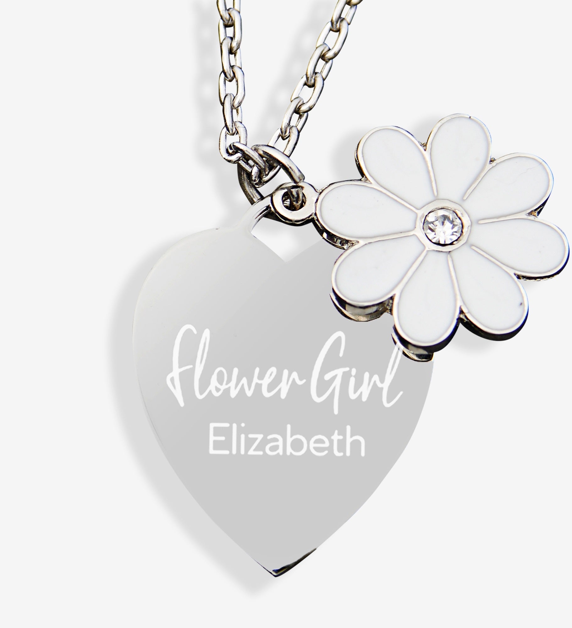 Flower Girl Personalized Necklace