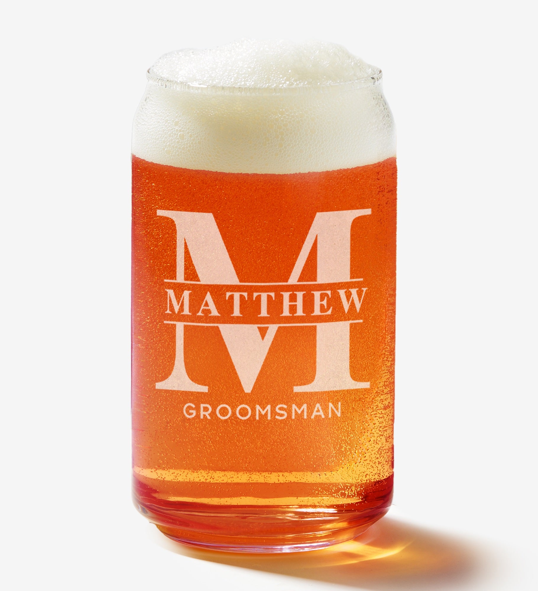 Lavish Groomsmen Wedding Engraved Beer Glass Collection