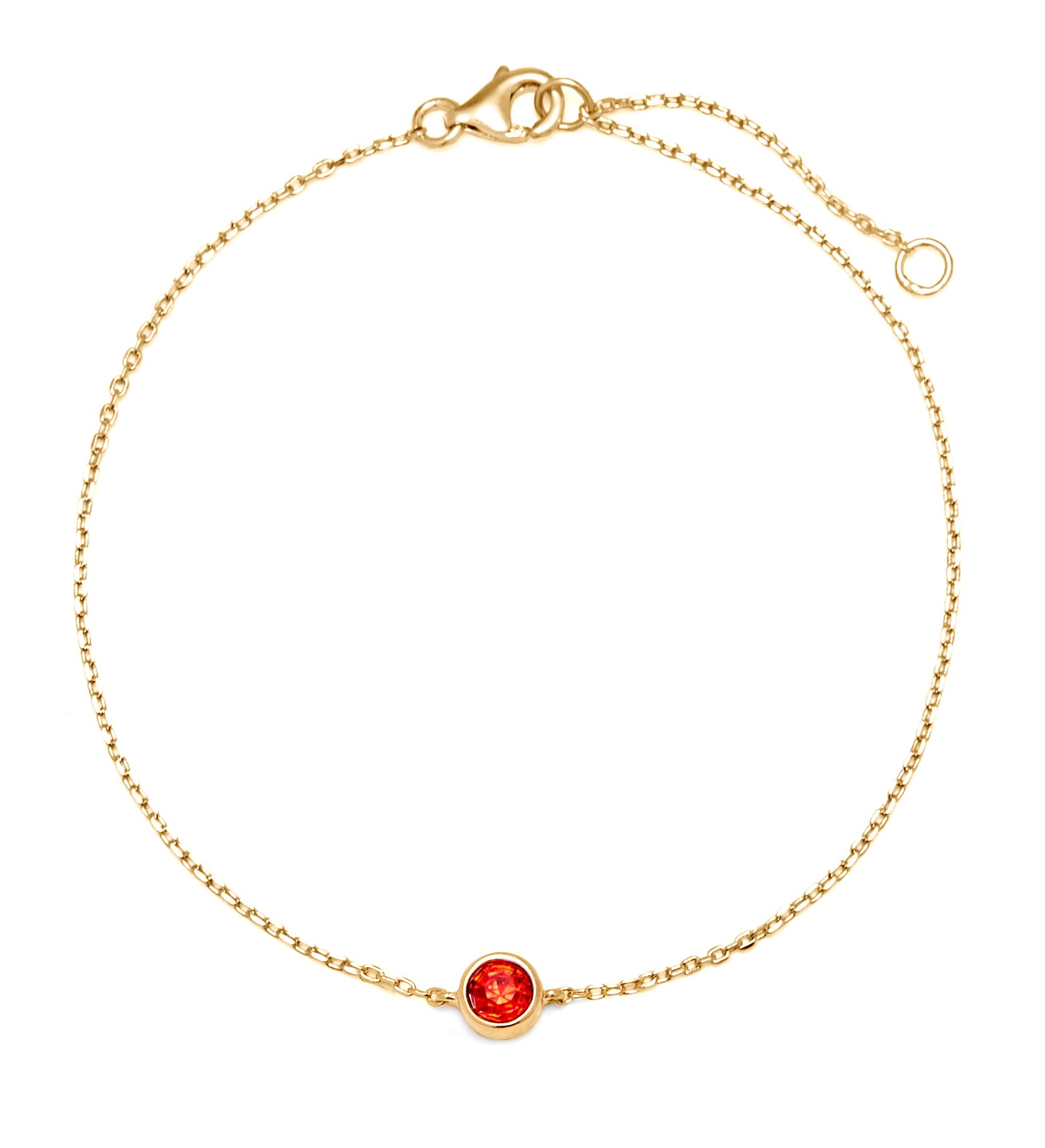 Custom Bezel Set Birthstone Bracelet