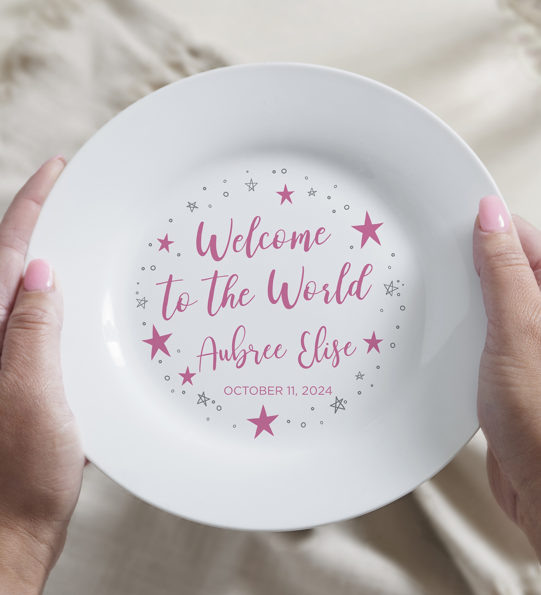 Twinkle Baby Personalized Keepsake Plate