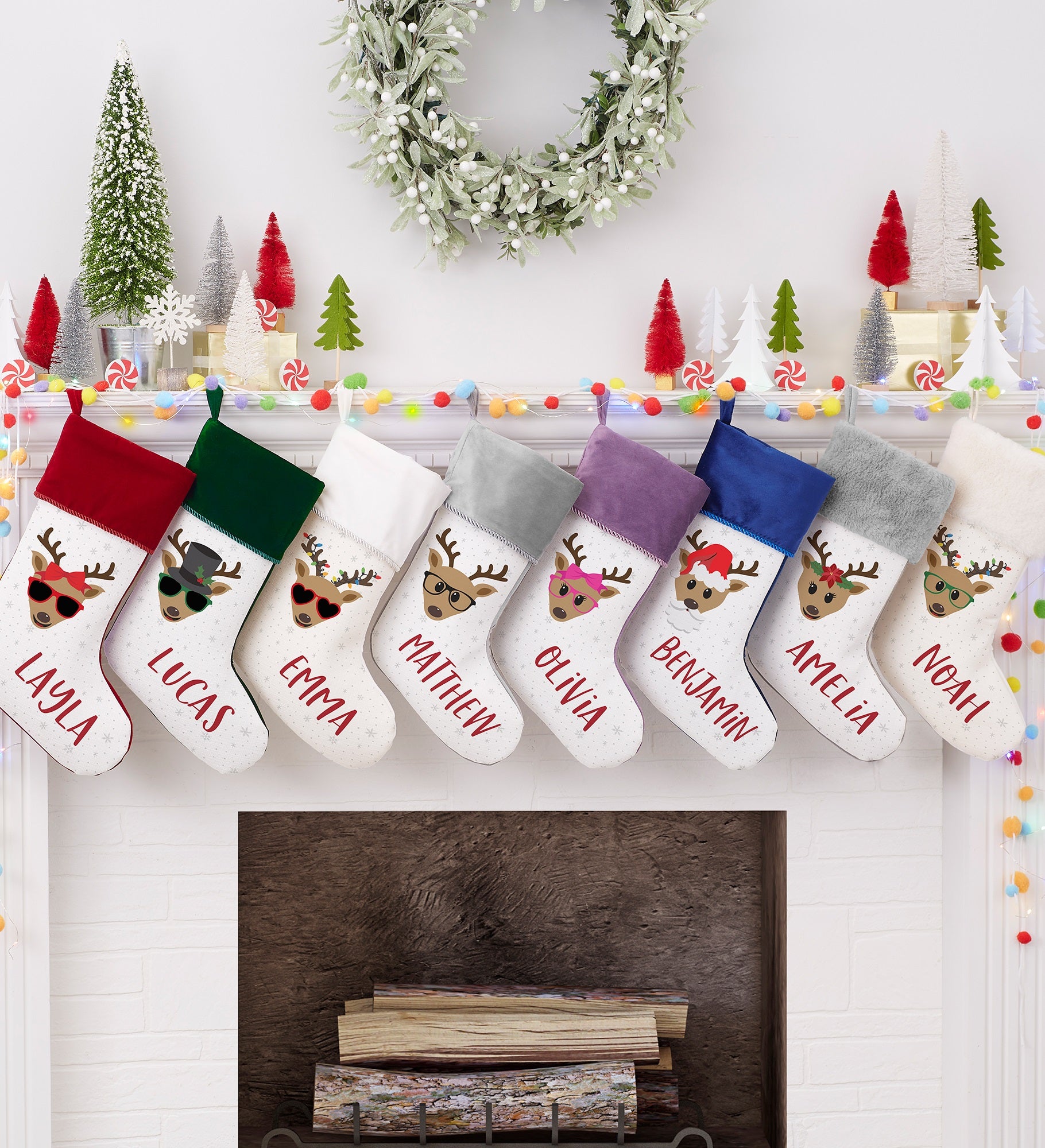 Build Your Own Reindeer Personalized Christmas Stocking