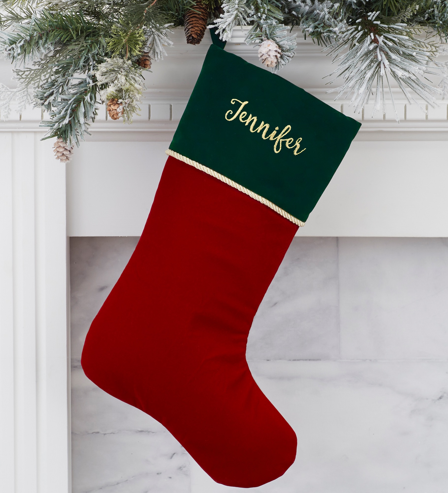 Classic Elegance Personalized Christmas Stockings