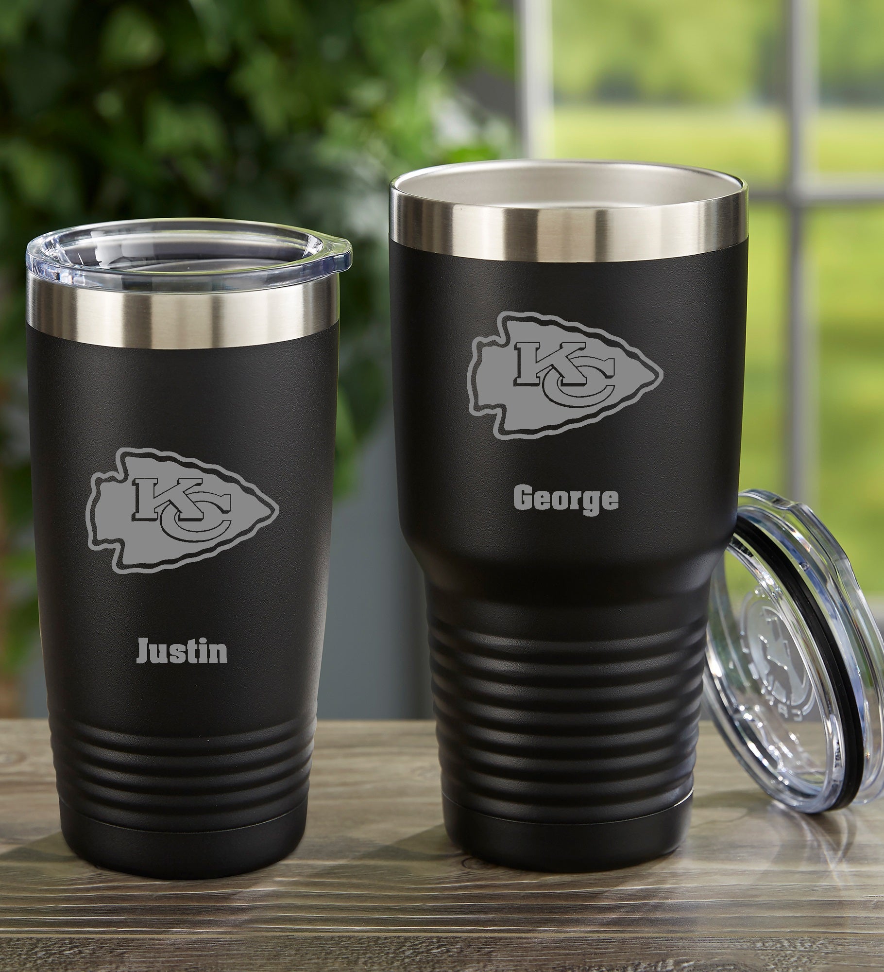 NFL Kansas City Chiefs Personalized Stainless Steel Tumbler