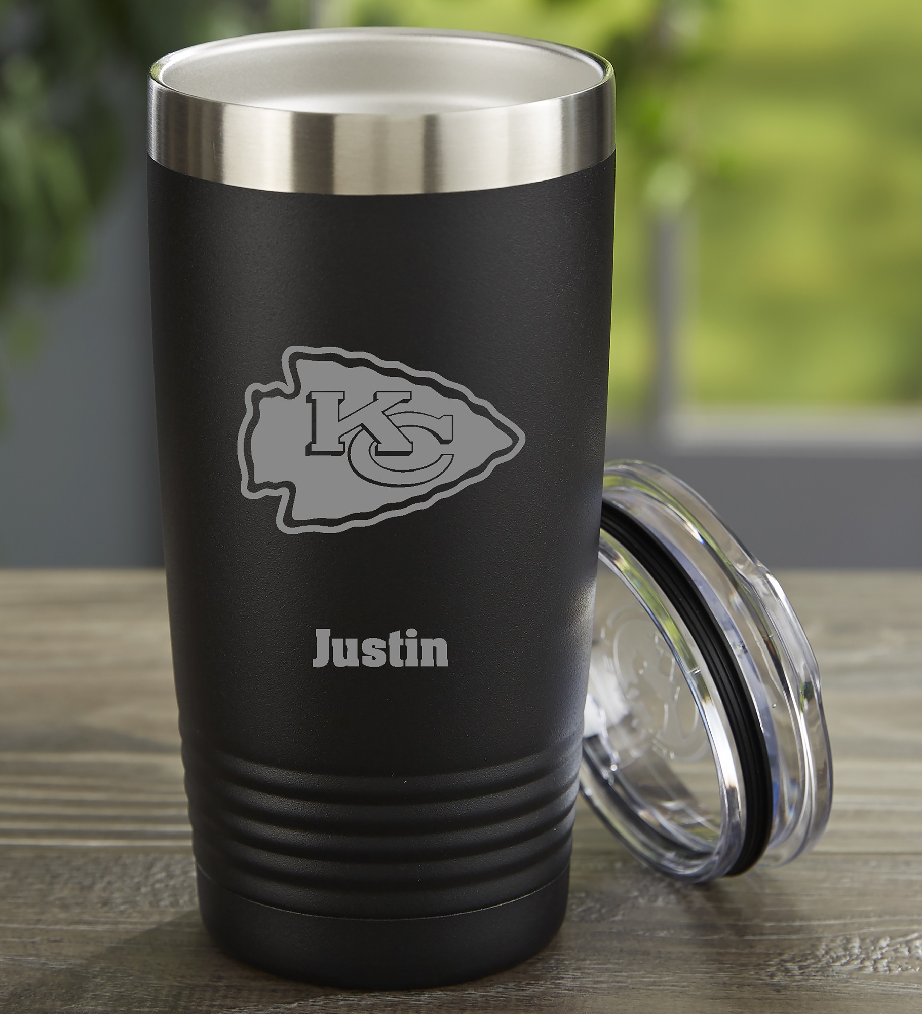 NFL Kansas City Chiefs Personalized Stainless Steel Tumbler