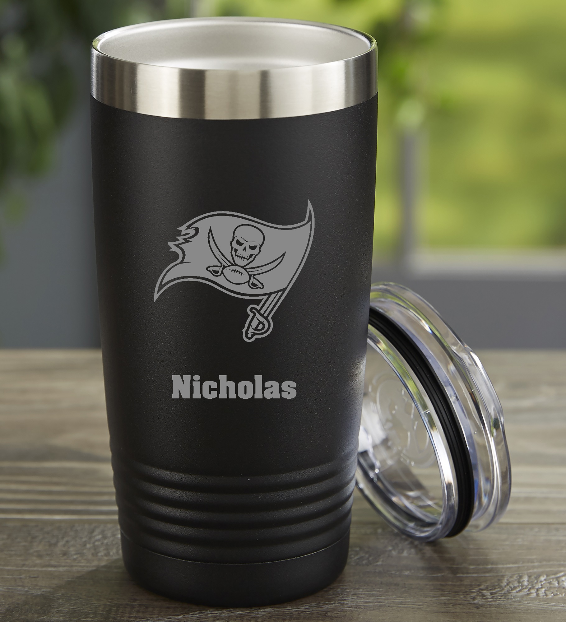NFL Tampa Bay Buccaneers Personalized Stainless Steel Tumbler