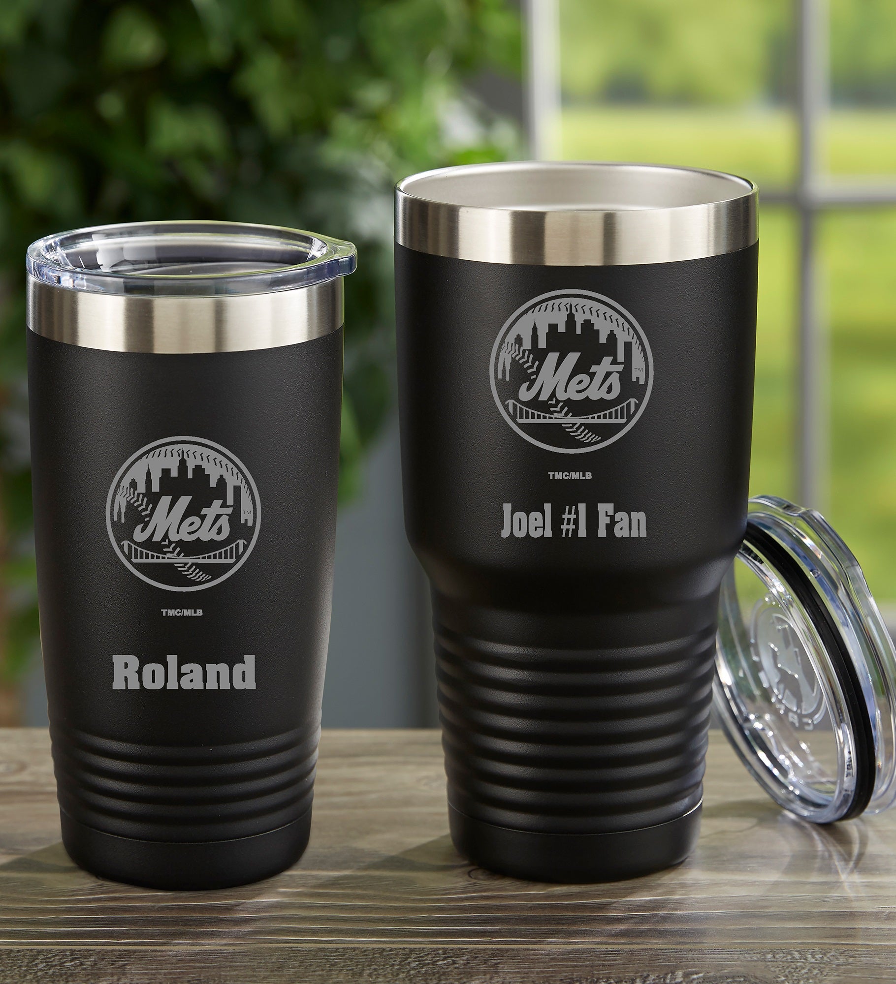 MLB New York Mets Personalized Stainless Steel Tumbler