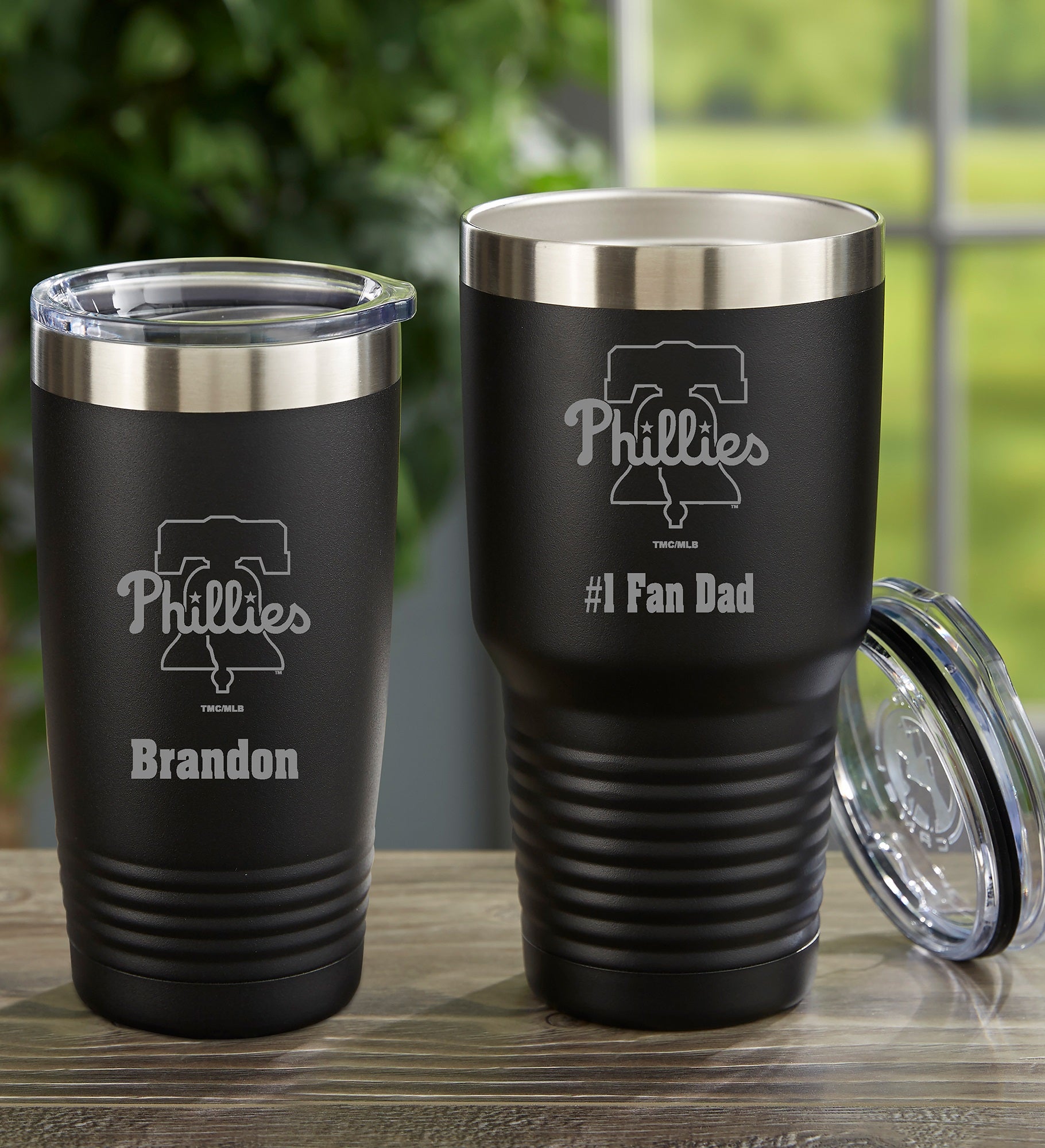 MLB Philadelphia Phillies Personalized Stainless Steel Tumbler