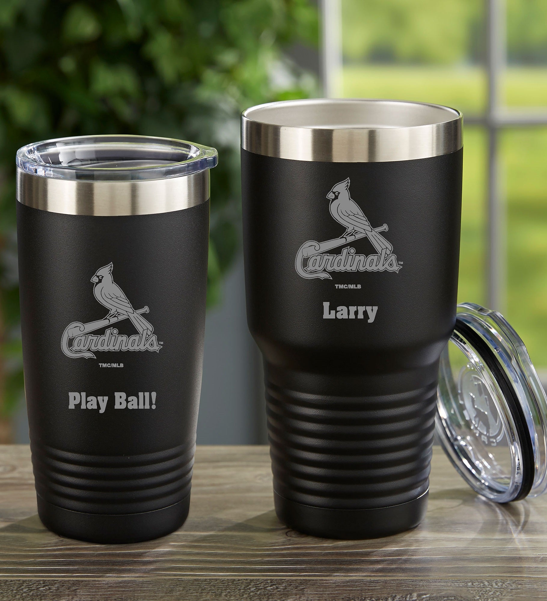 MLB St. Louis Cardinals Personalized Stainless Steel Tumbler