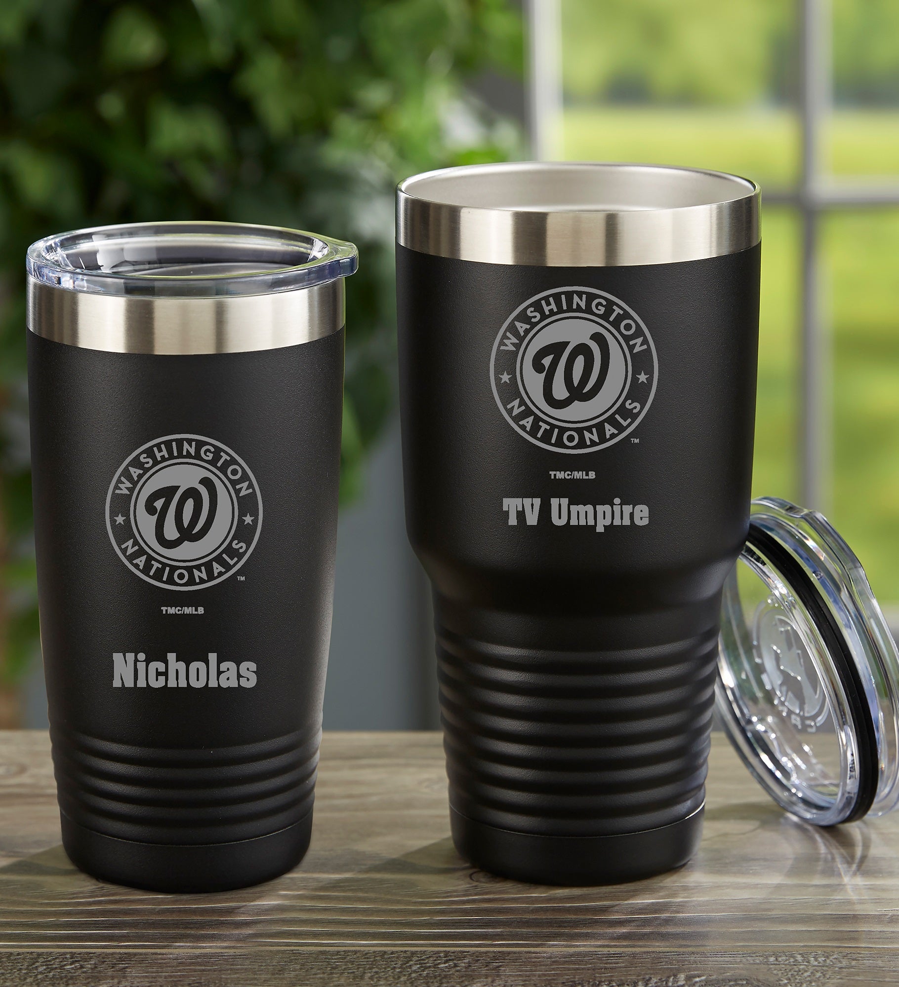 MLB Washington Nationals Personalized Stainless Steel Tumbler