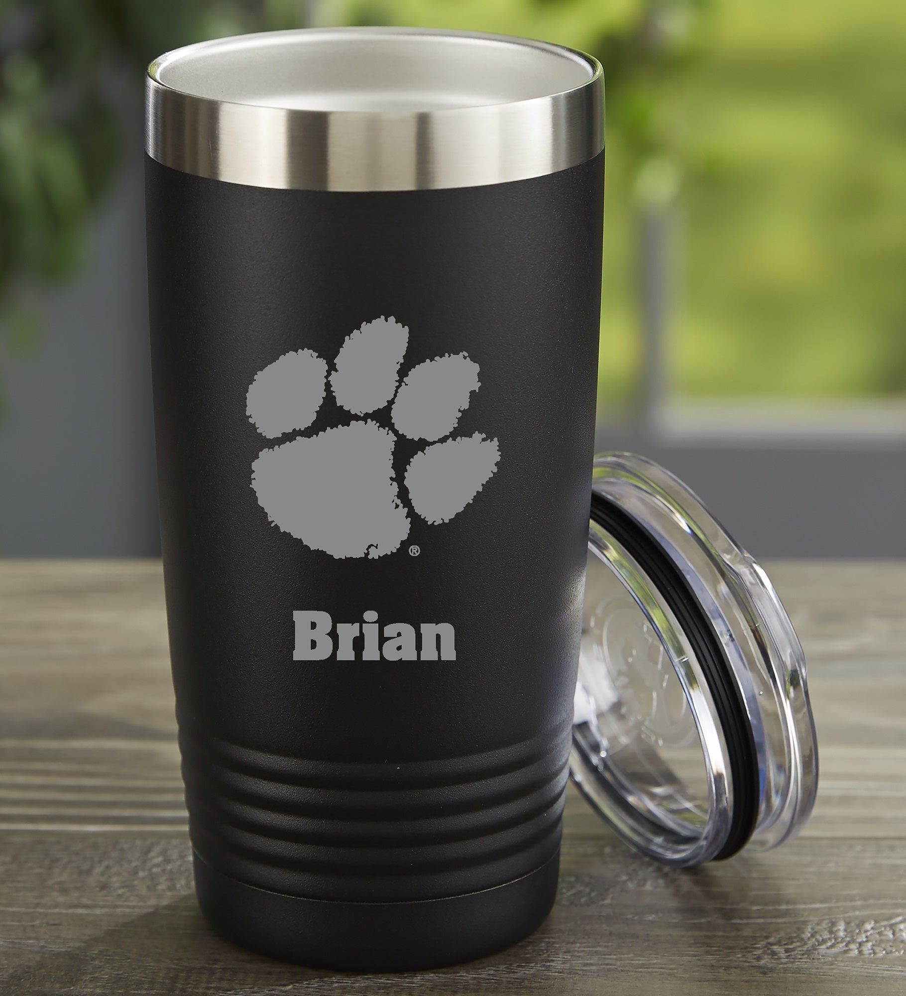 NCAA Clemson Tigers Personalized Stainless Steel Tumbler