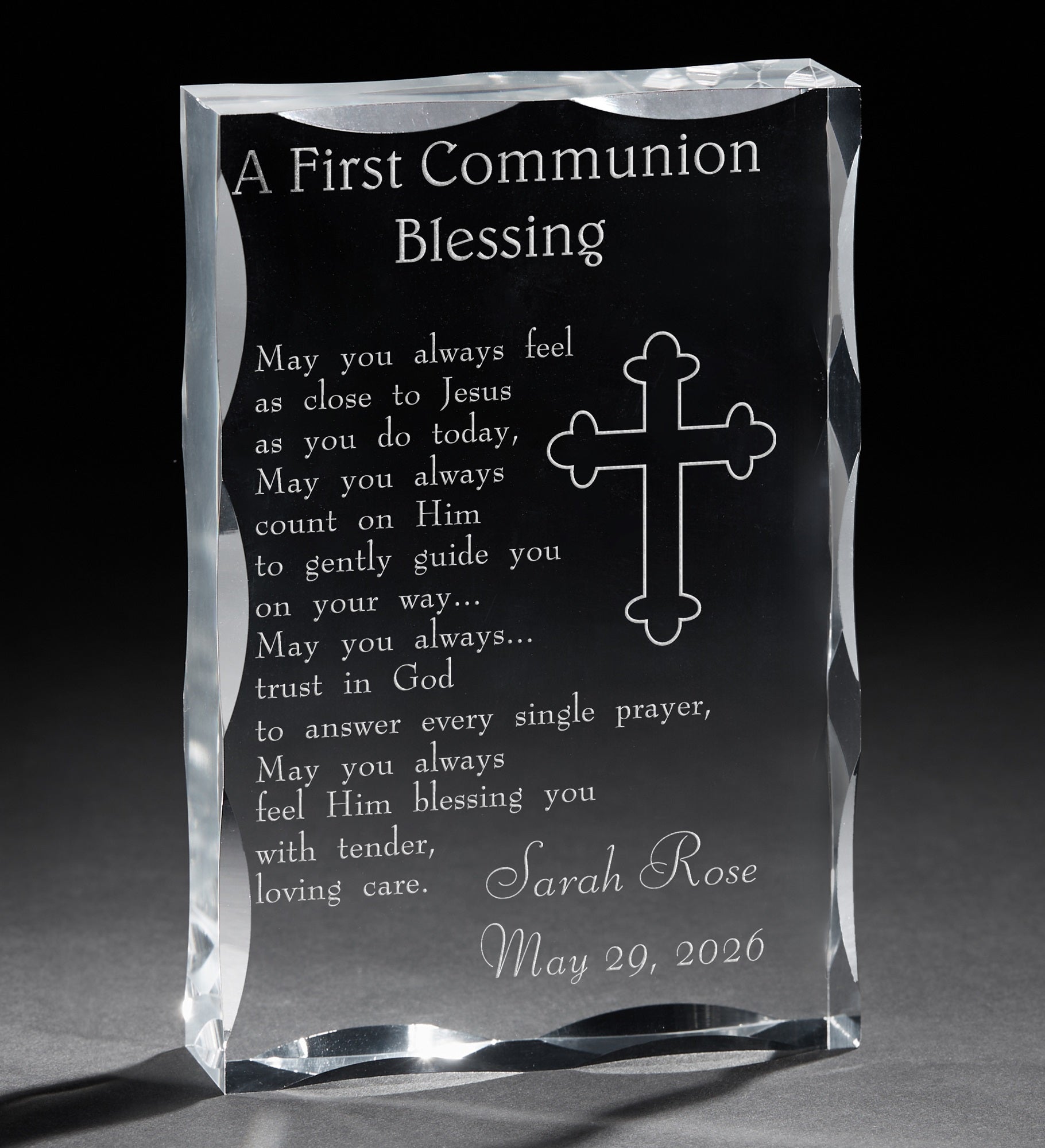 Communion Blessing Engraved Keepsake