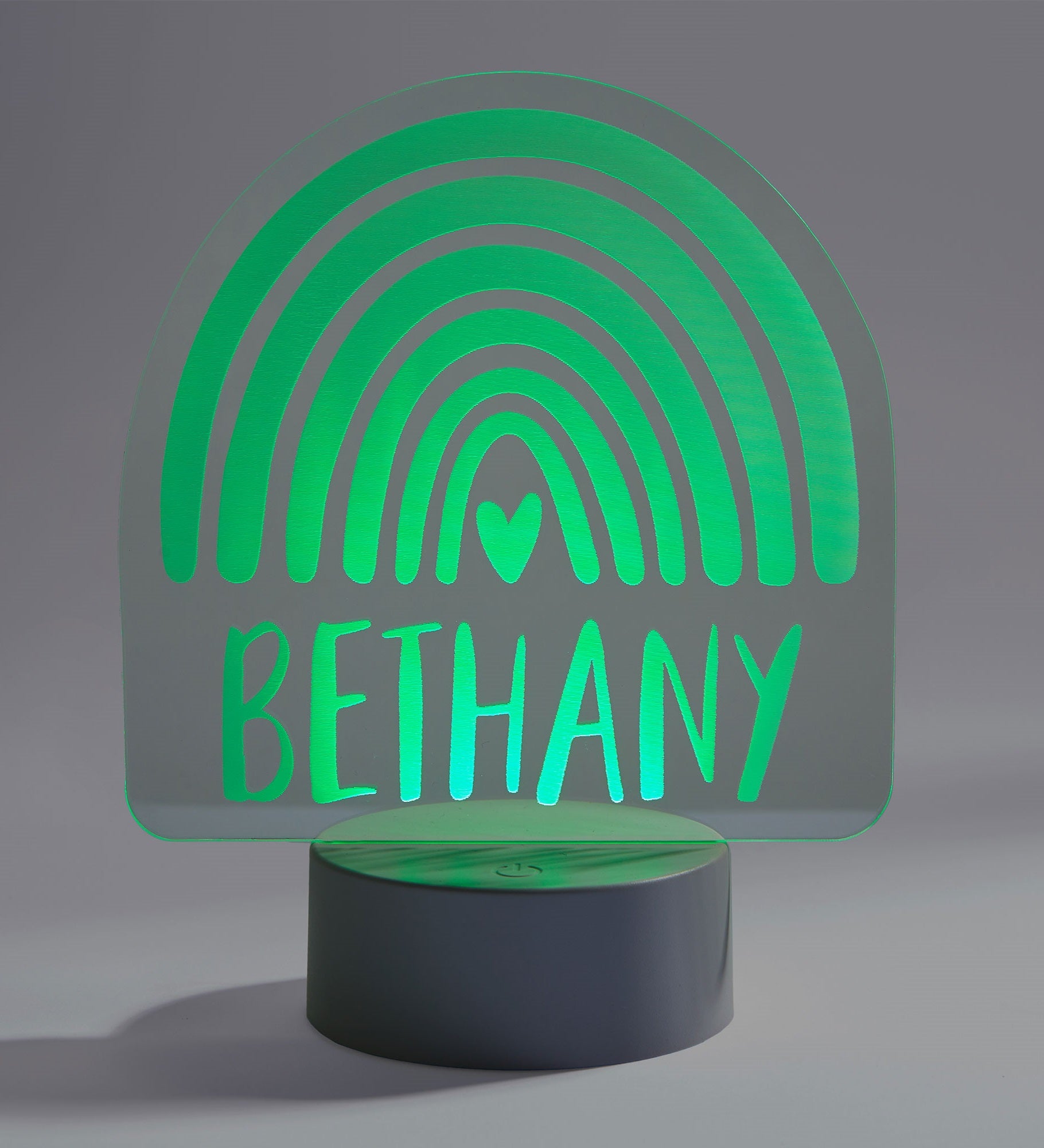 Watercolor Brights Personalized LED Sign