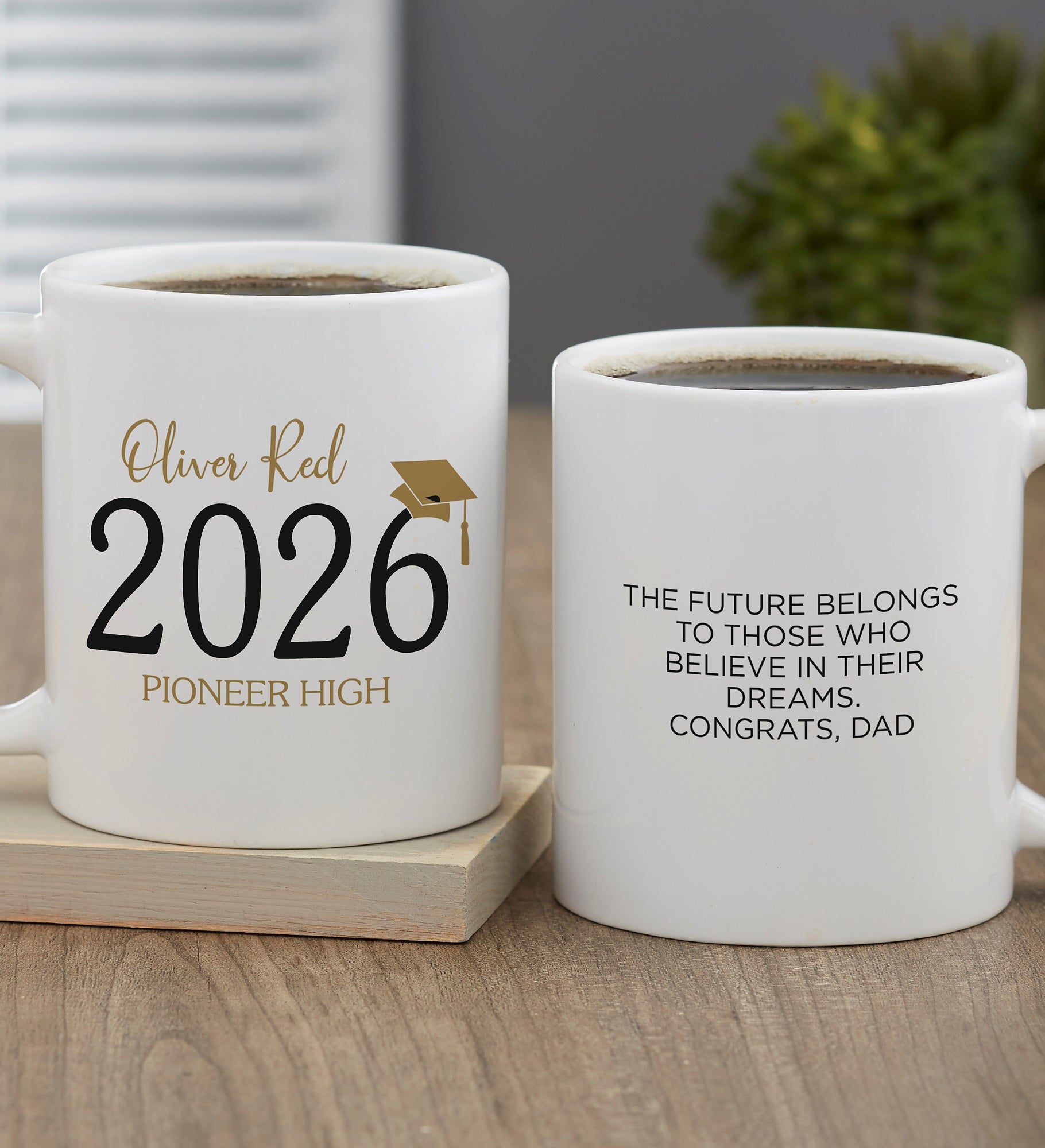 Classic Graduation Personalized Coffee Mugs