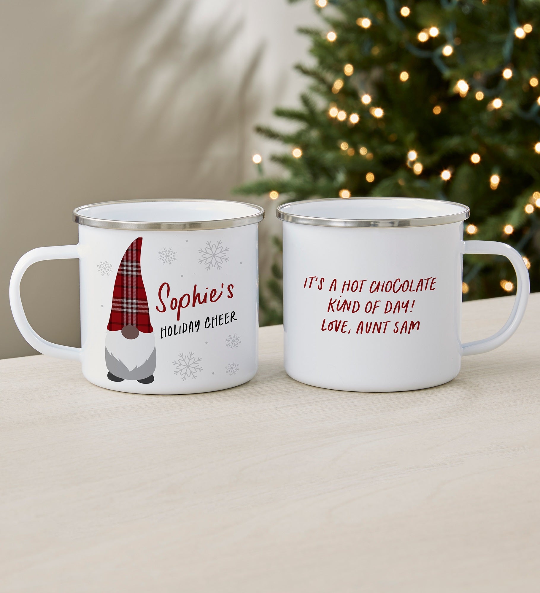 Gnome Personalized Enamel Mug