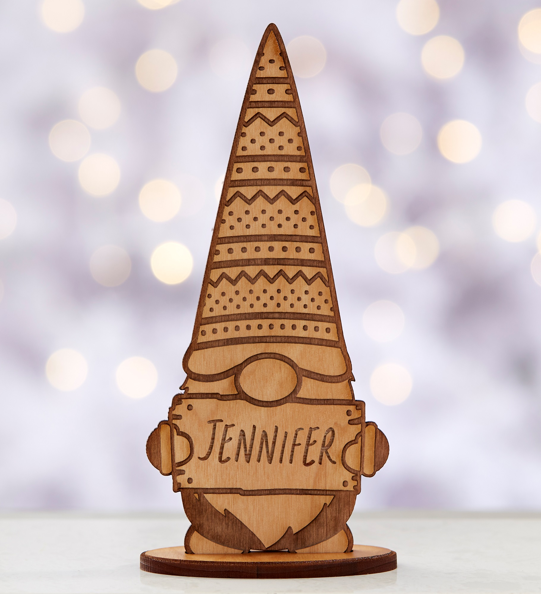 Personalized Wooden Christmas Gnomes