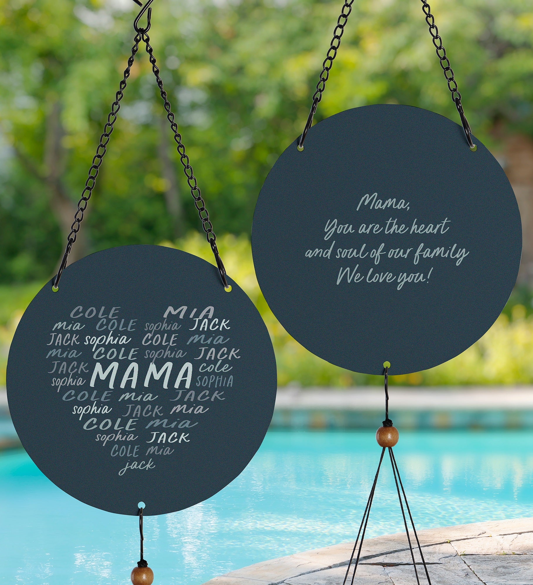 Grateful Heart Personalized Wind Chimes