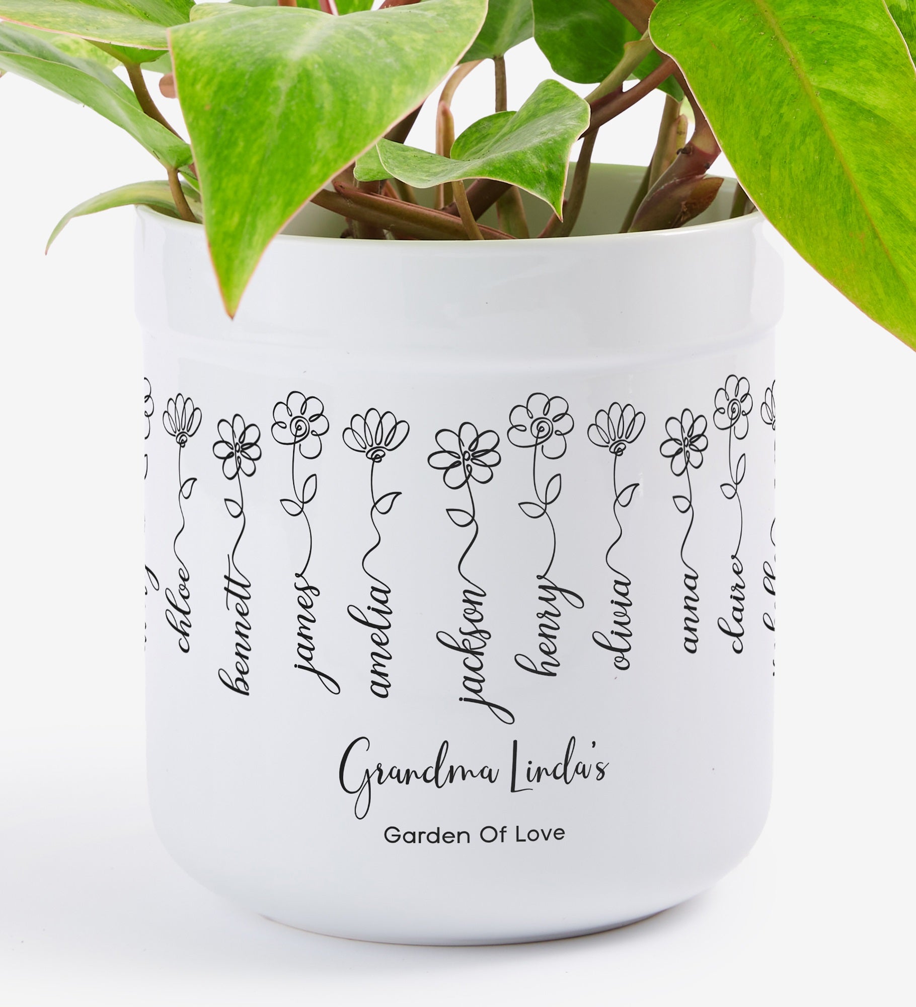 Garden Of Love Personalized Outdoor Flower Pot