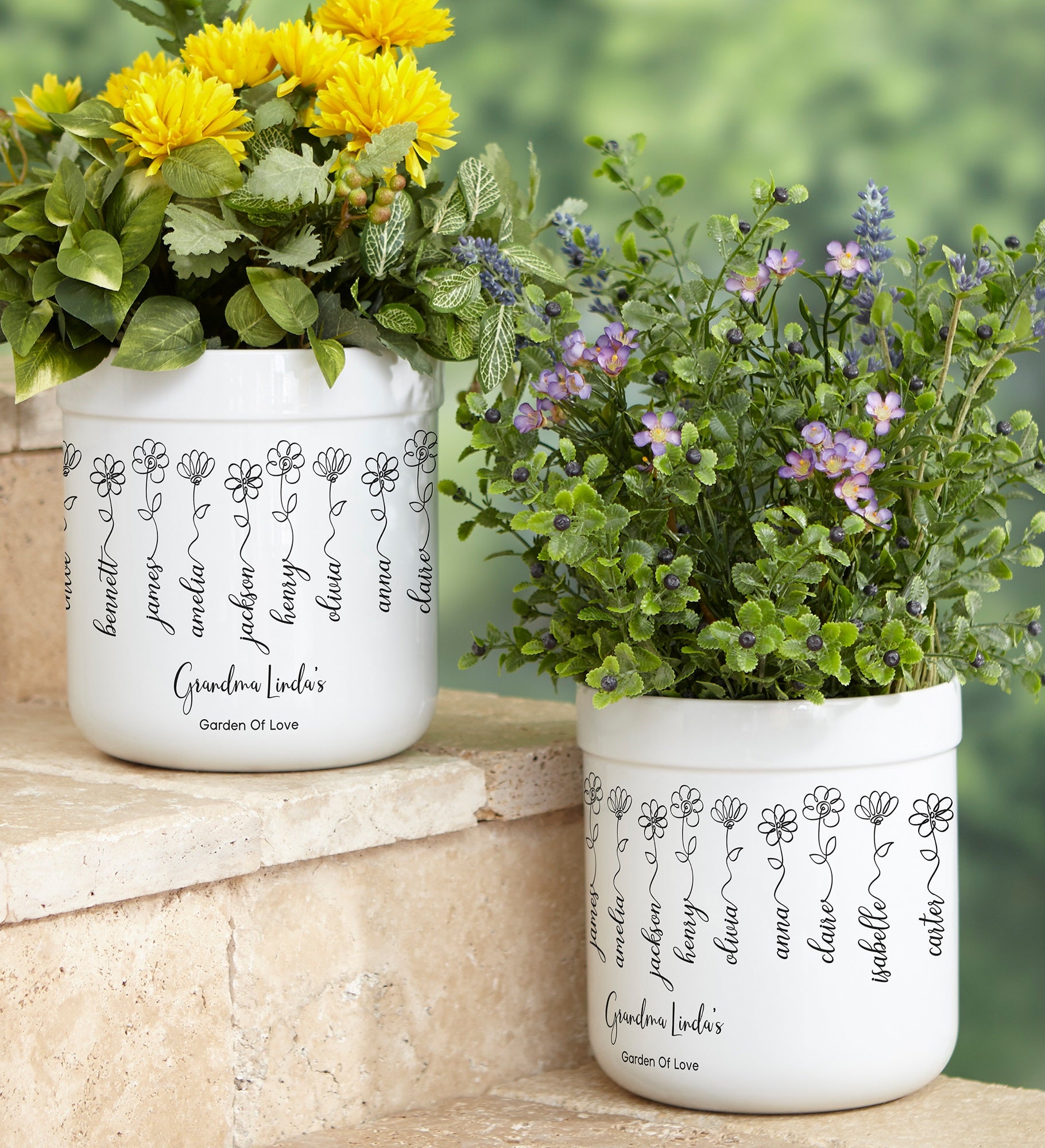Garden Of Love Personalized Outdoor Flower Pot