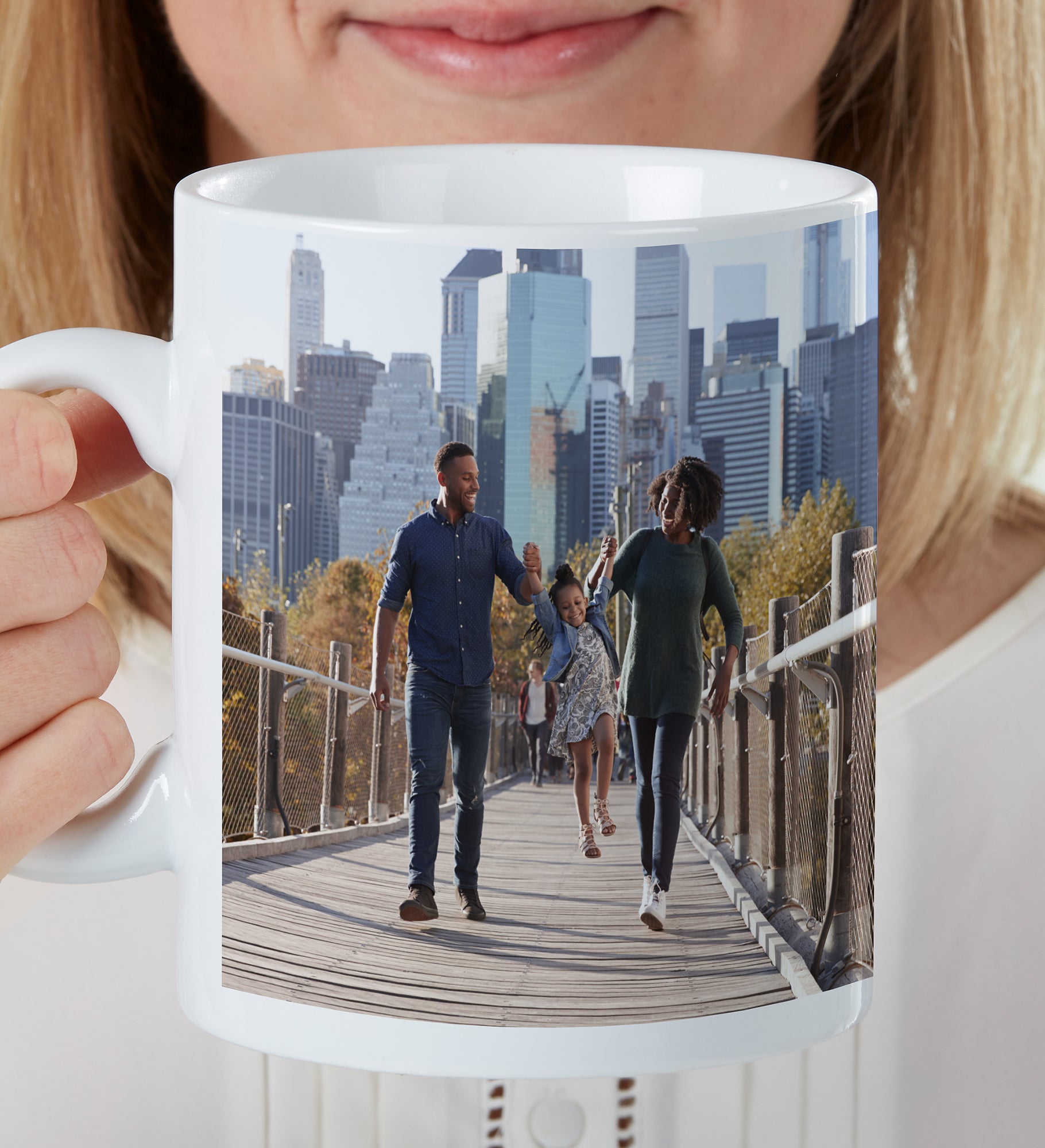 Family Photo Personalized 30 oz. Oversized Coffee Mug