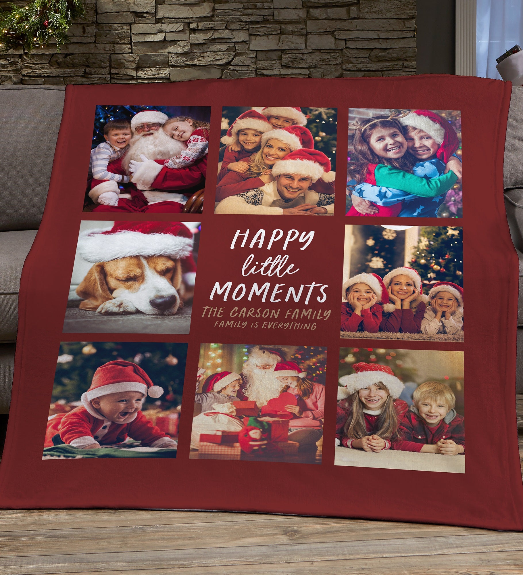Happy Little Moments Personalized Photo Blanket