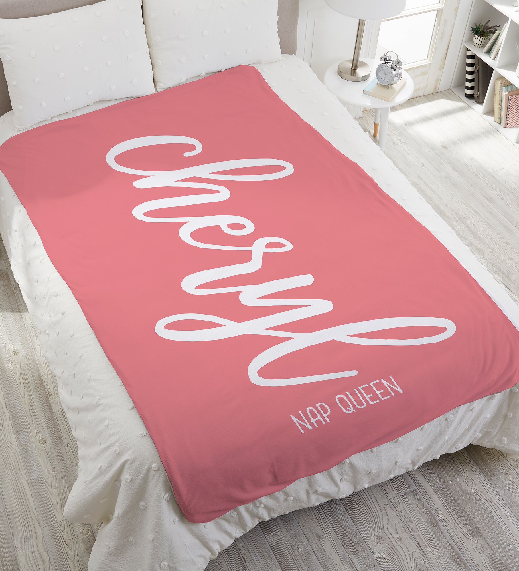 Scripty Style Personalized Weighted Blanket