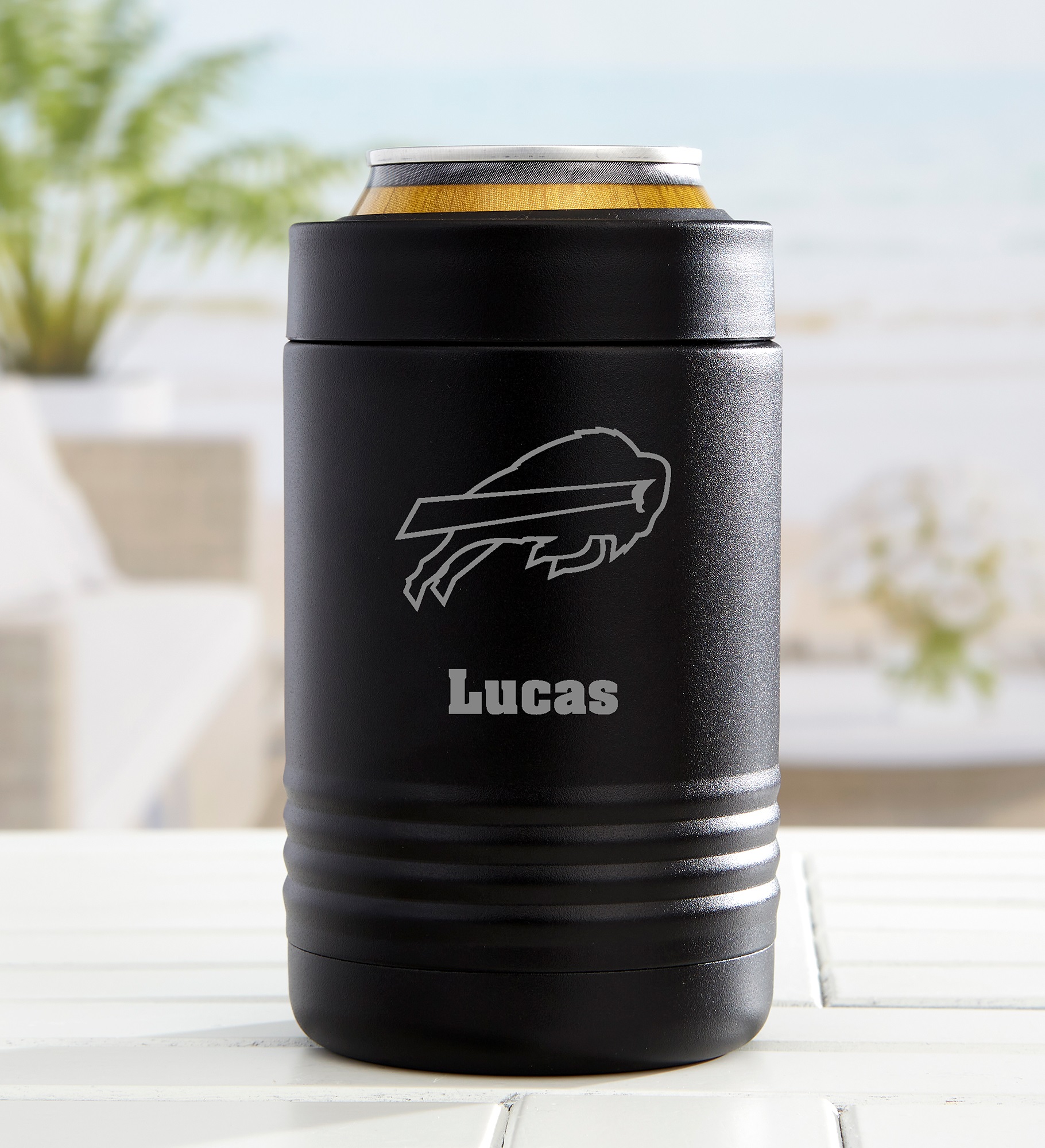 NFL Buffalo Bills Personalized Stainless Insulated Can Holder