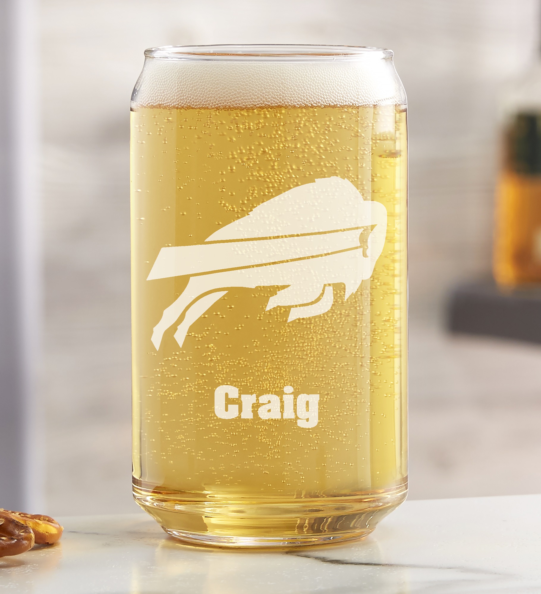 NFL Buffalo Bills Personalized Beer Glass