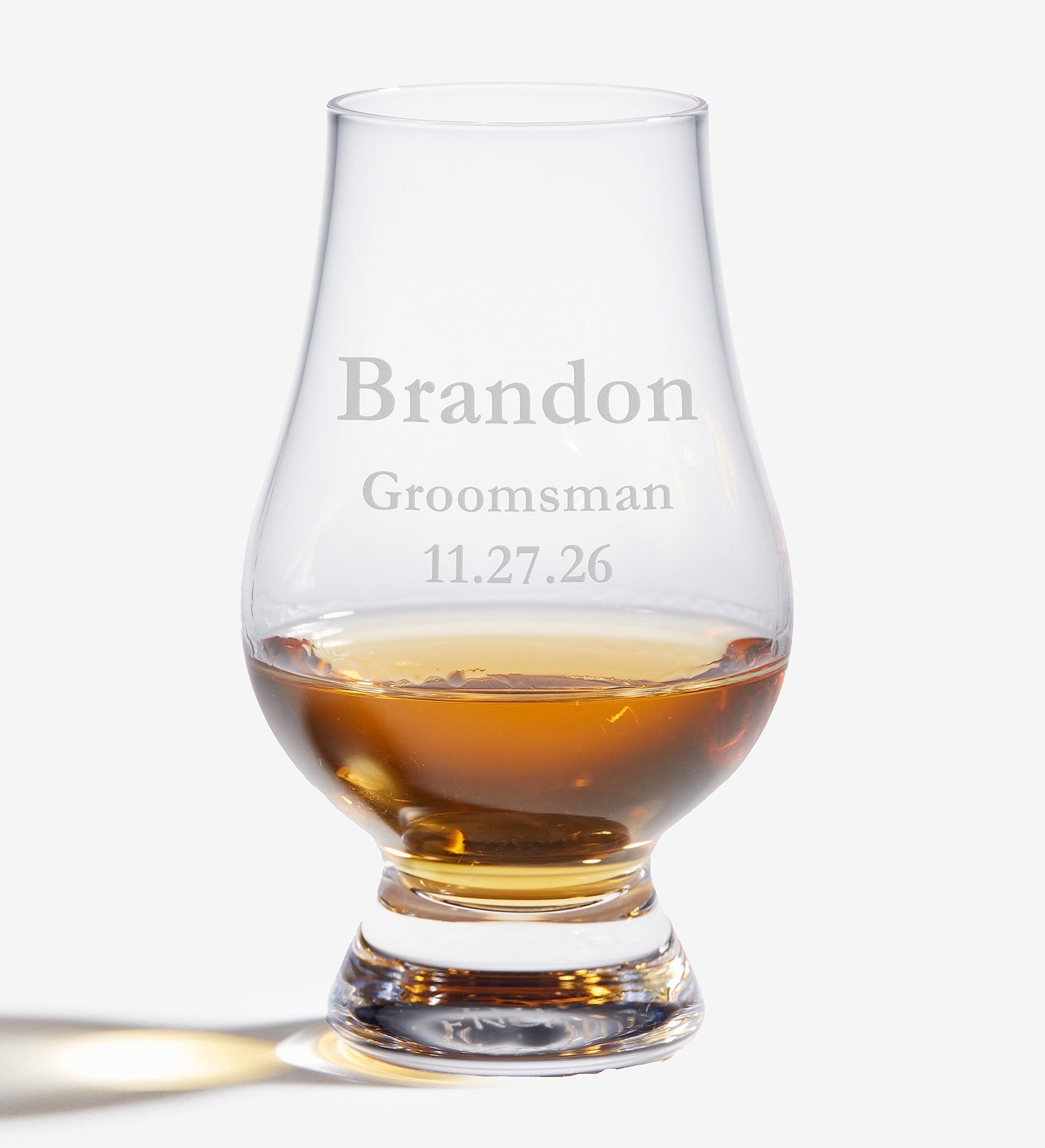 The Glencairn® Groomsmen Personalized 6.25oz Whiskey Glass
