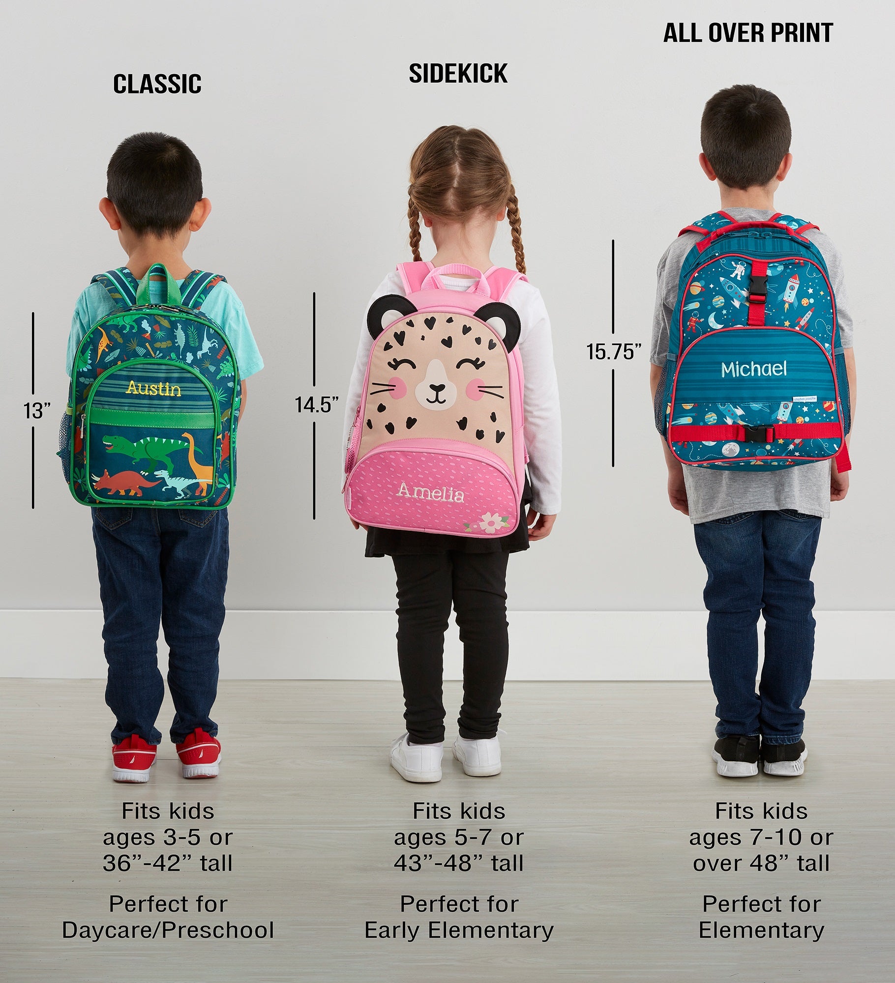Space Embroidered All Over Print Backpack by Stephen Joseph