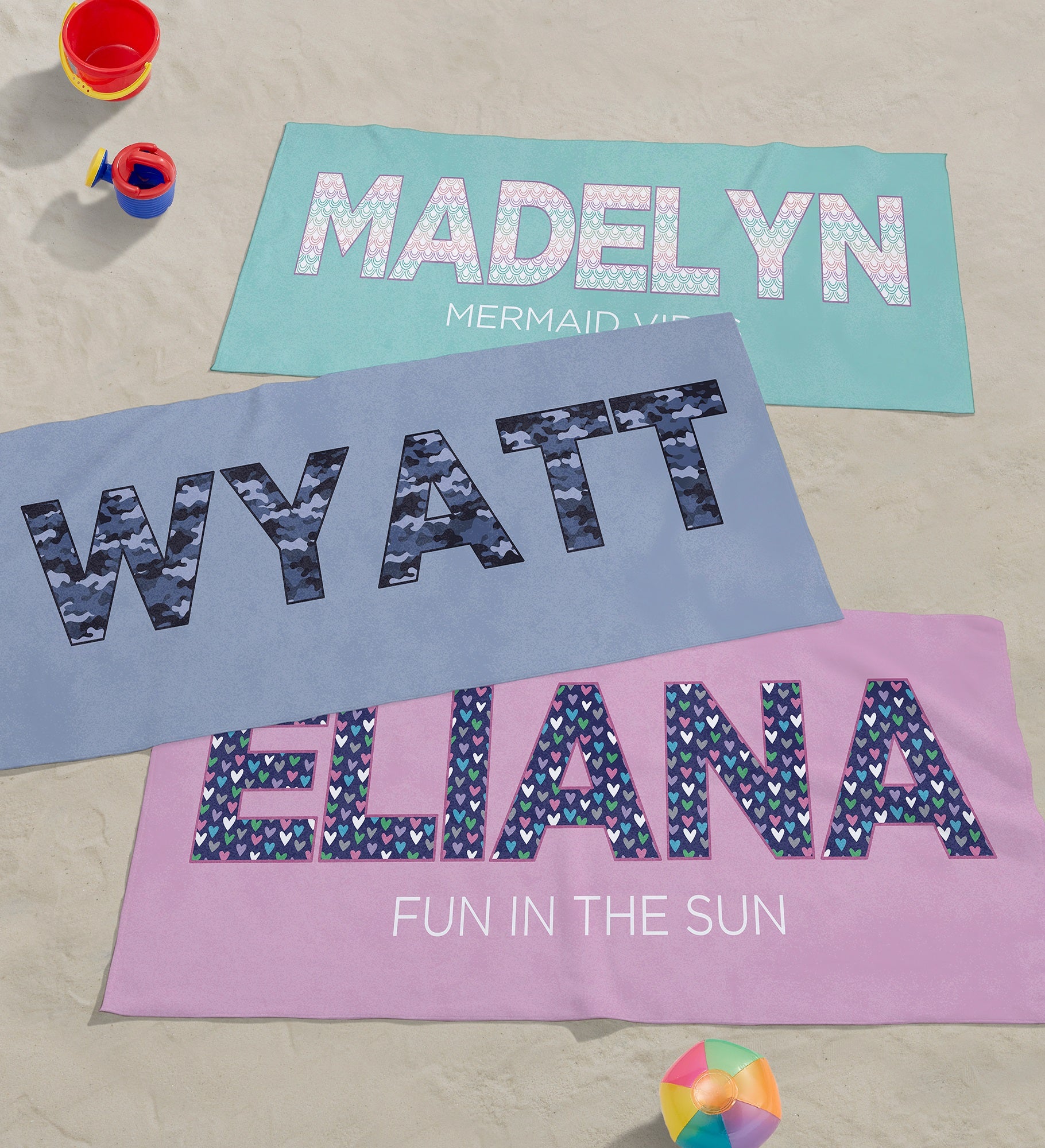 Pop Pattern Personalized Beach Towel