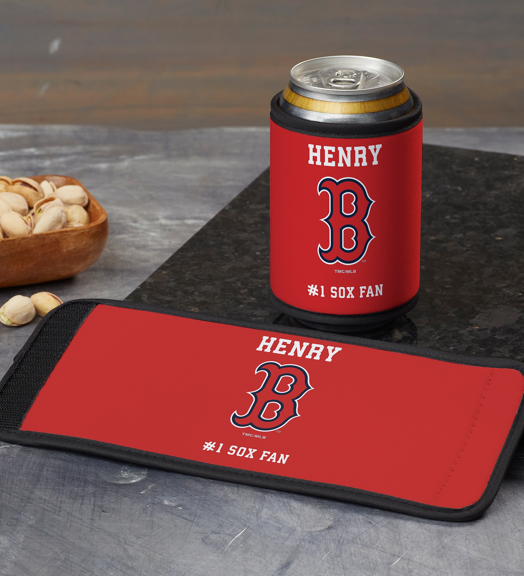 MLB Boston Red Sox Personalized Can & Bottle Wrap