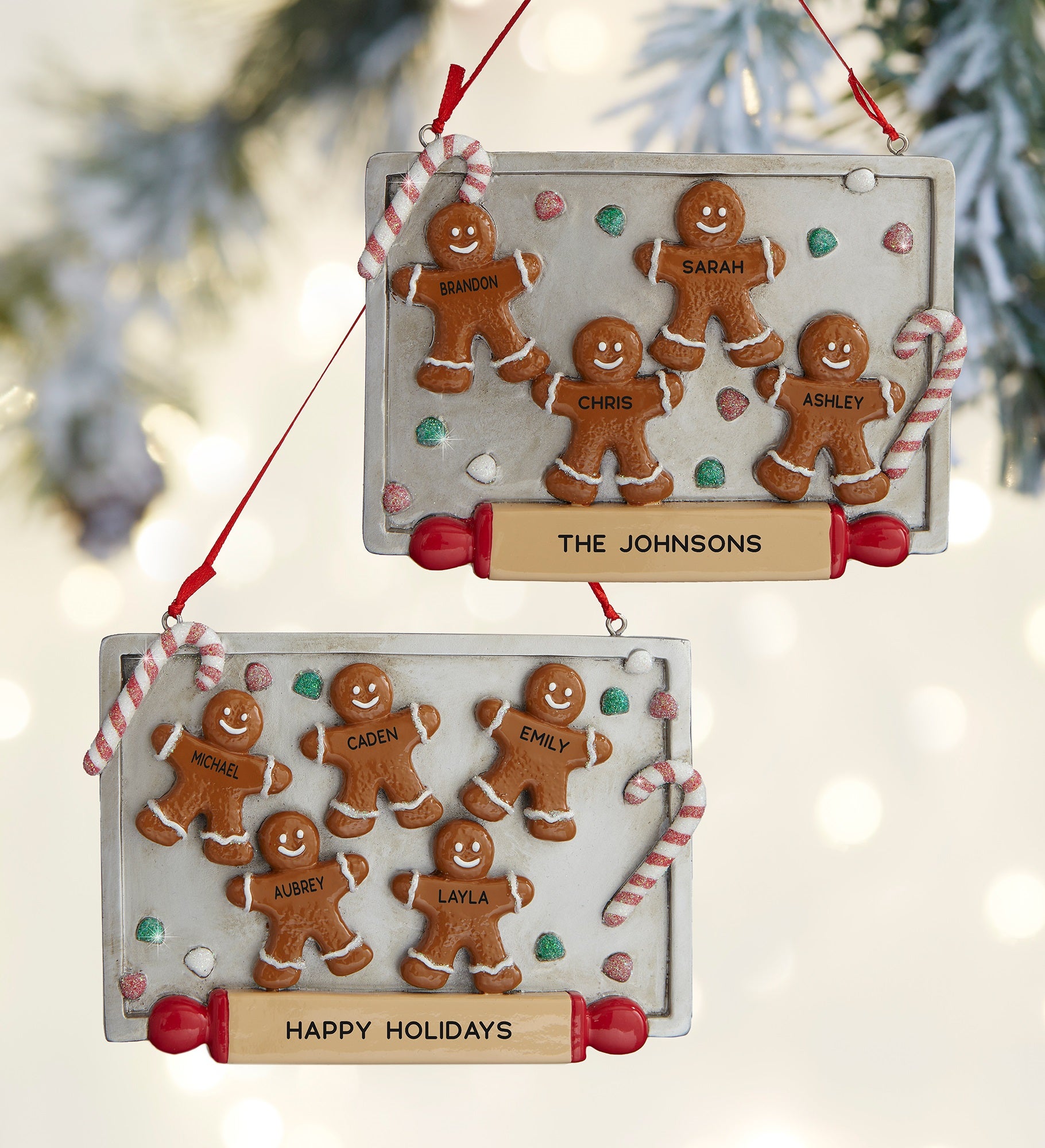 Gingerbread Cookie Tray<sup>©</sup> Personalized Ornament