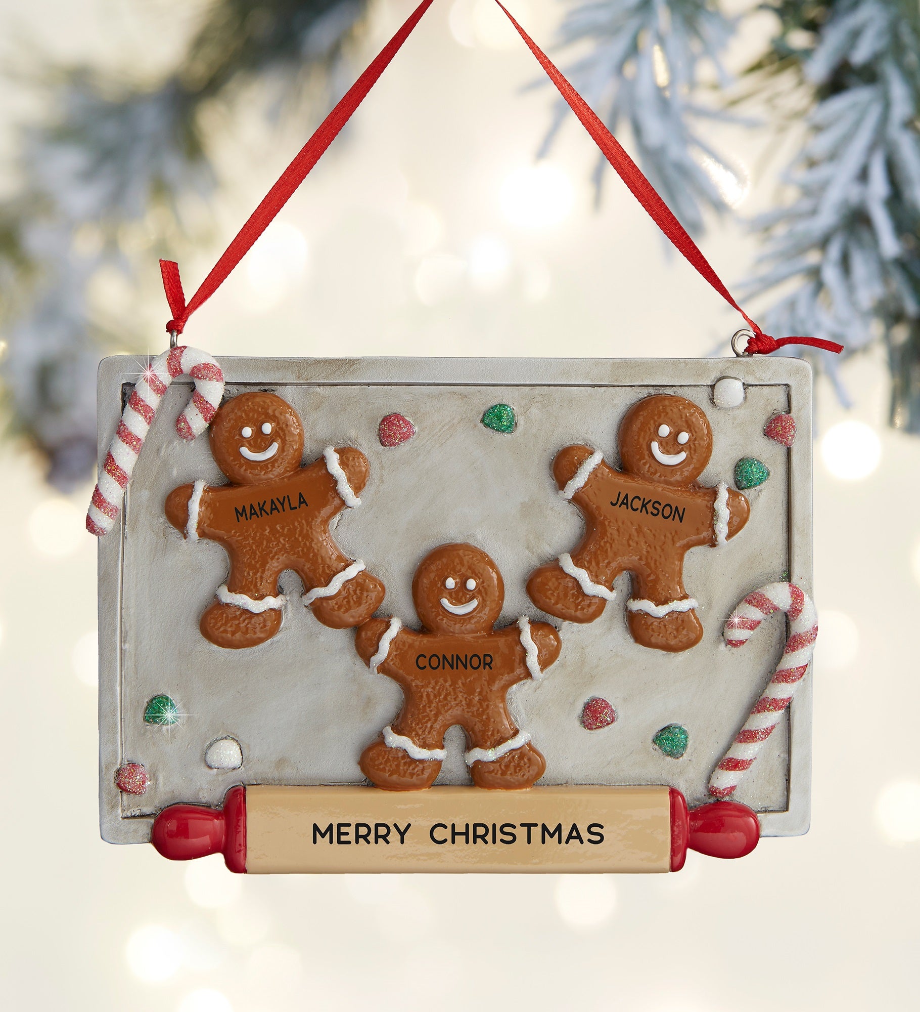 Gingerbread Cookie Tray<sup>©</sup> Personalized Ornament