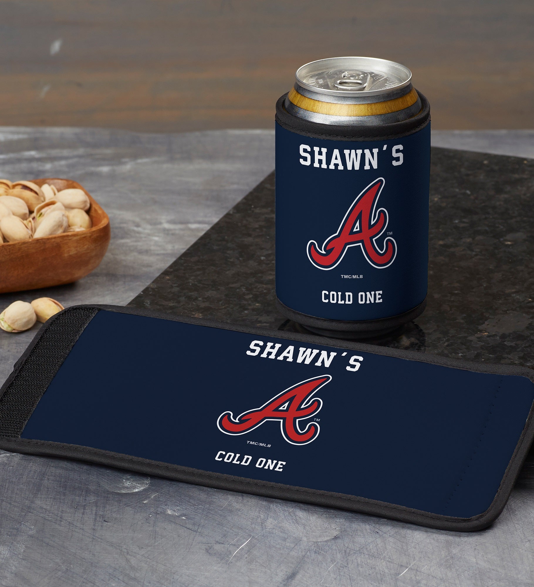 MLB Atlanta Braves Personalized Can & Bottle Wrap