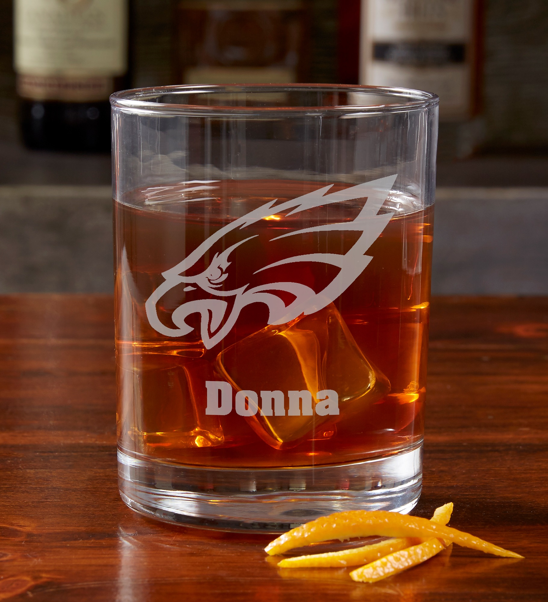 NFL Philadelphia Eagles Engraved Old Fashioned Whiskey Glasses