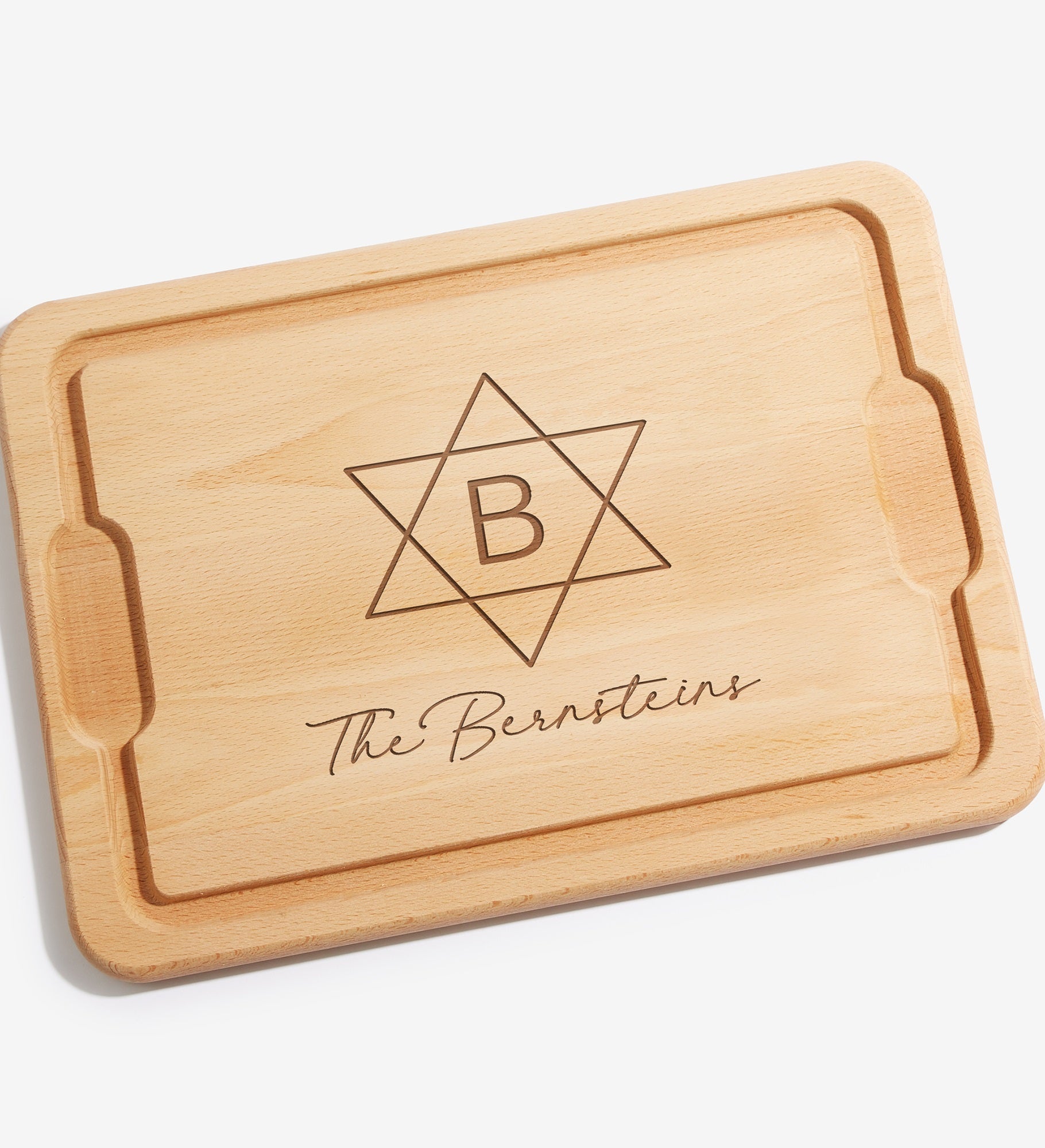 Spirit of Hanukkah Personalized Hardwood Cutting Boards