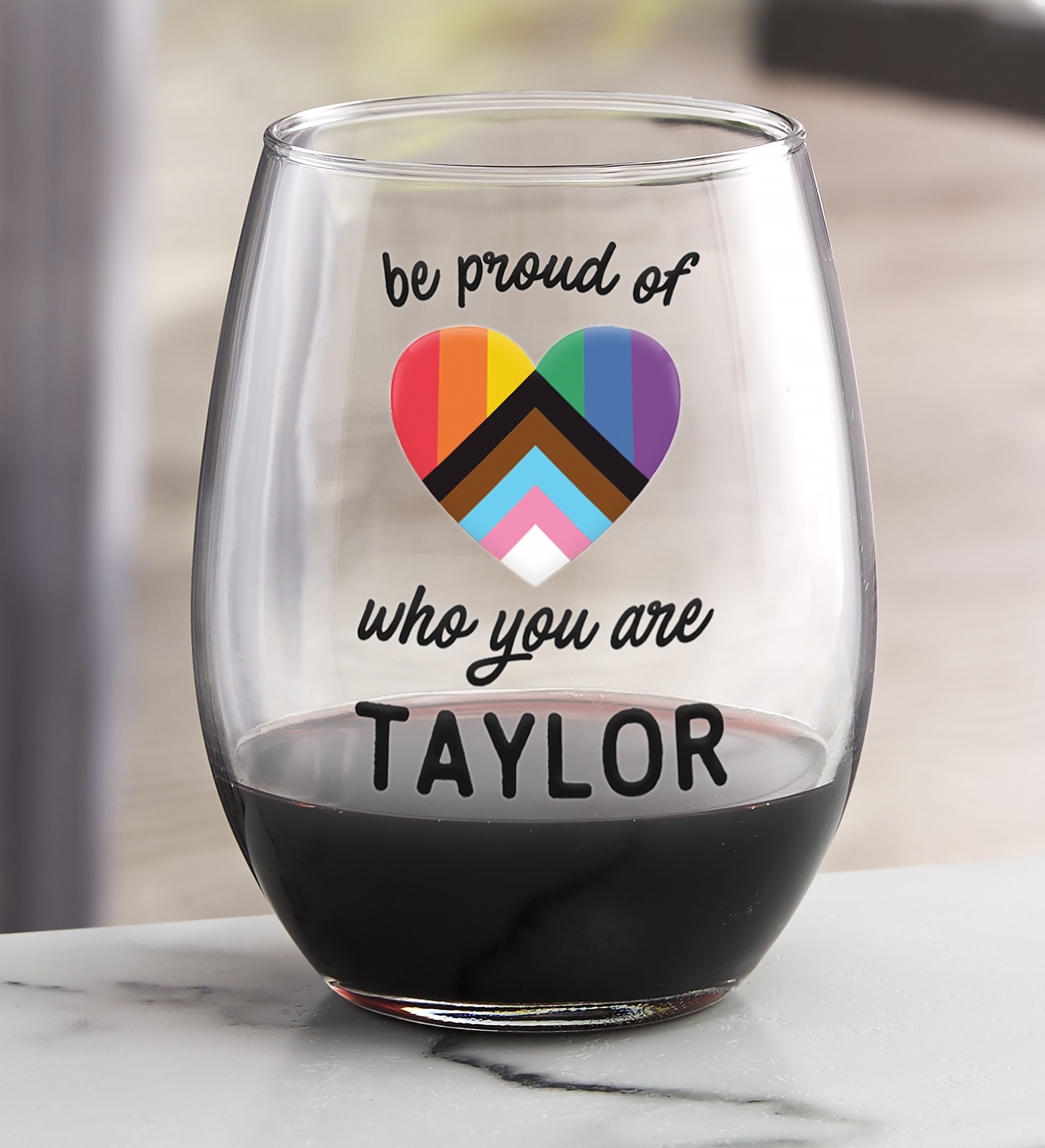 Love Yourself Printed Wine Glass Collection
