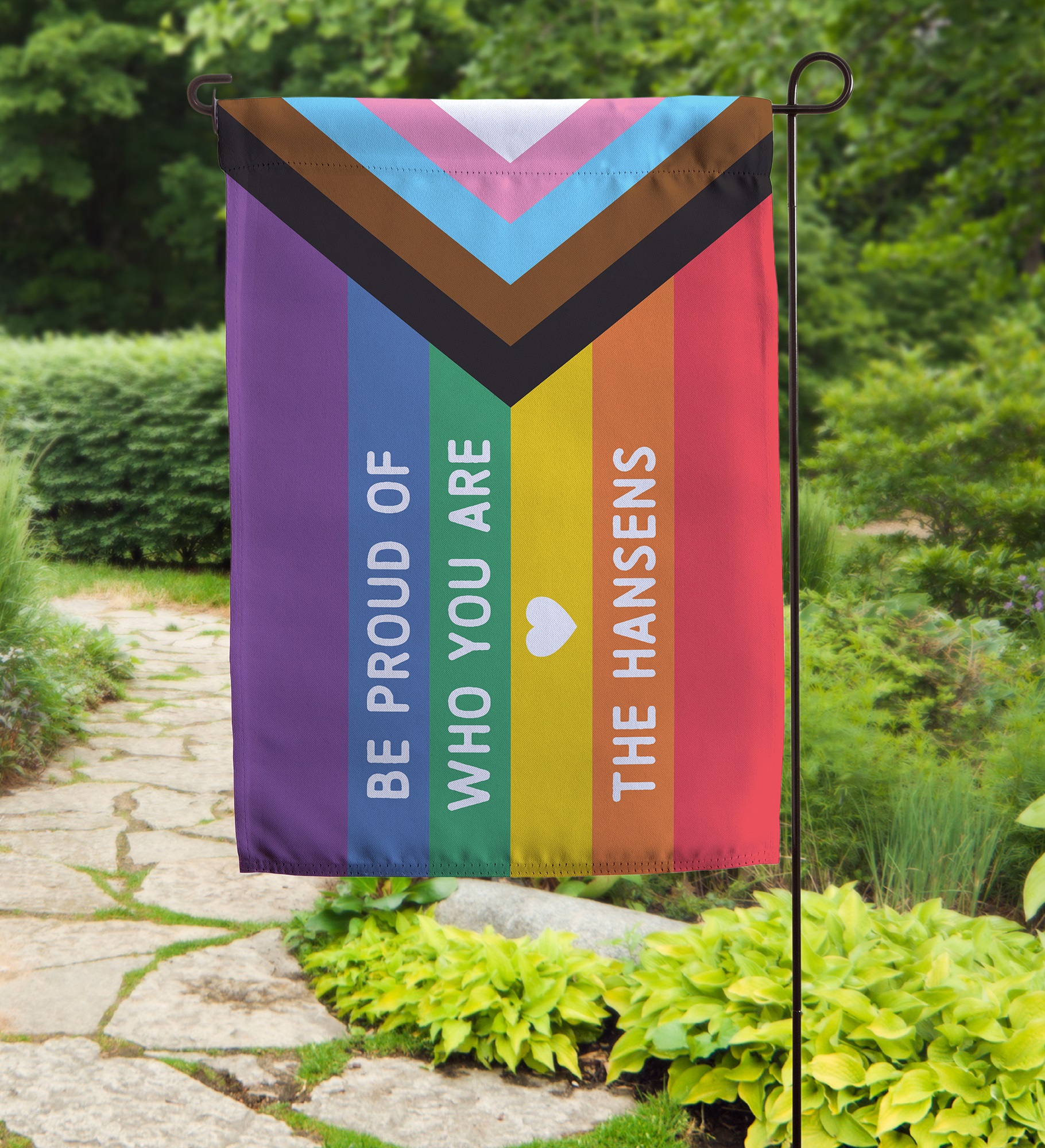 Love Yourself Personalized Garden Flag