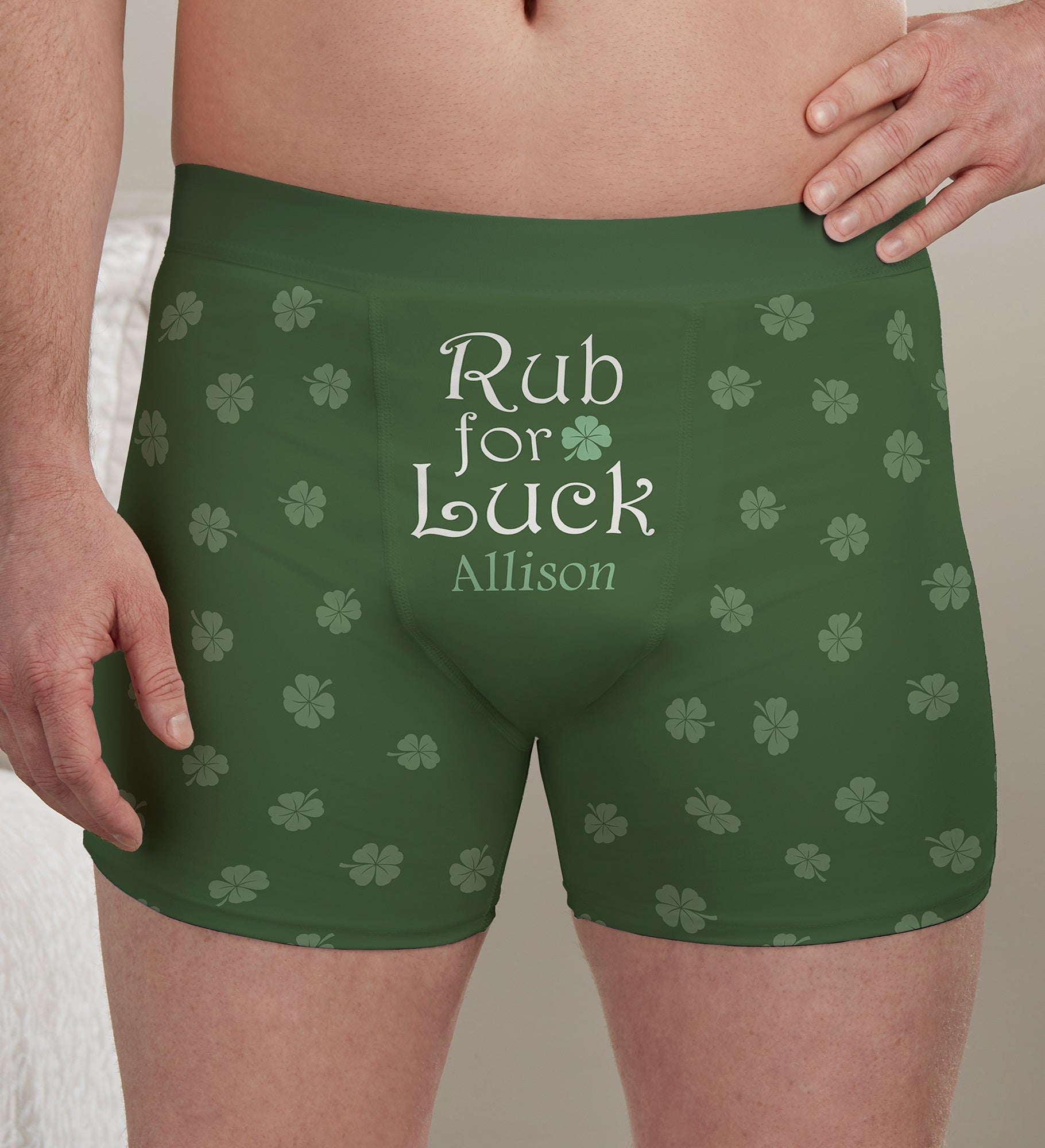 Rub for Luck Personalized Boxer Shorts