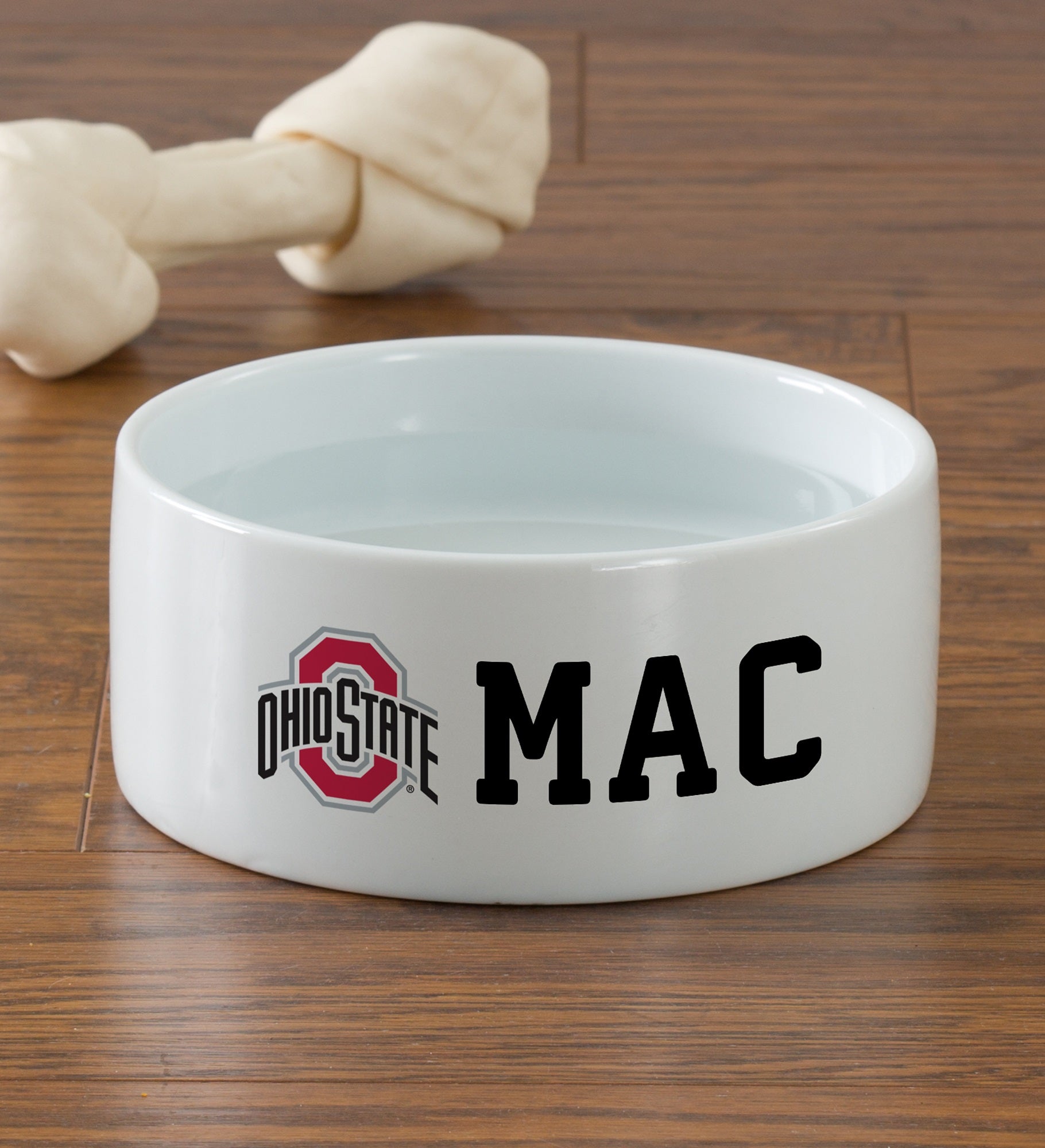 NCAA Ohio State Buckeyes Personalized Dog Bowls