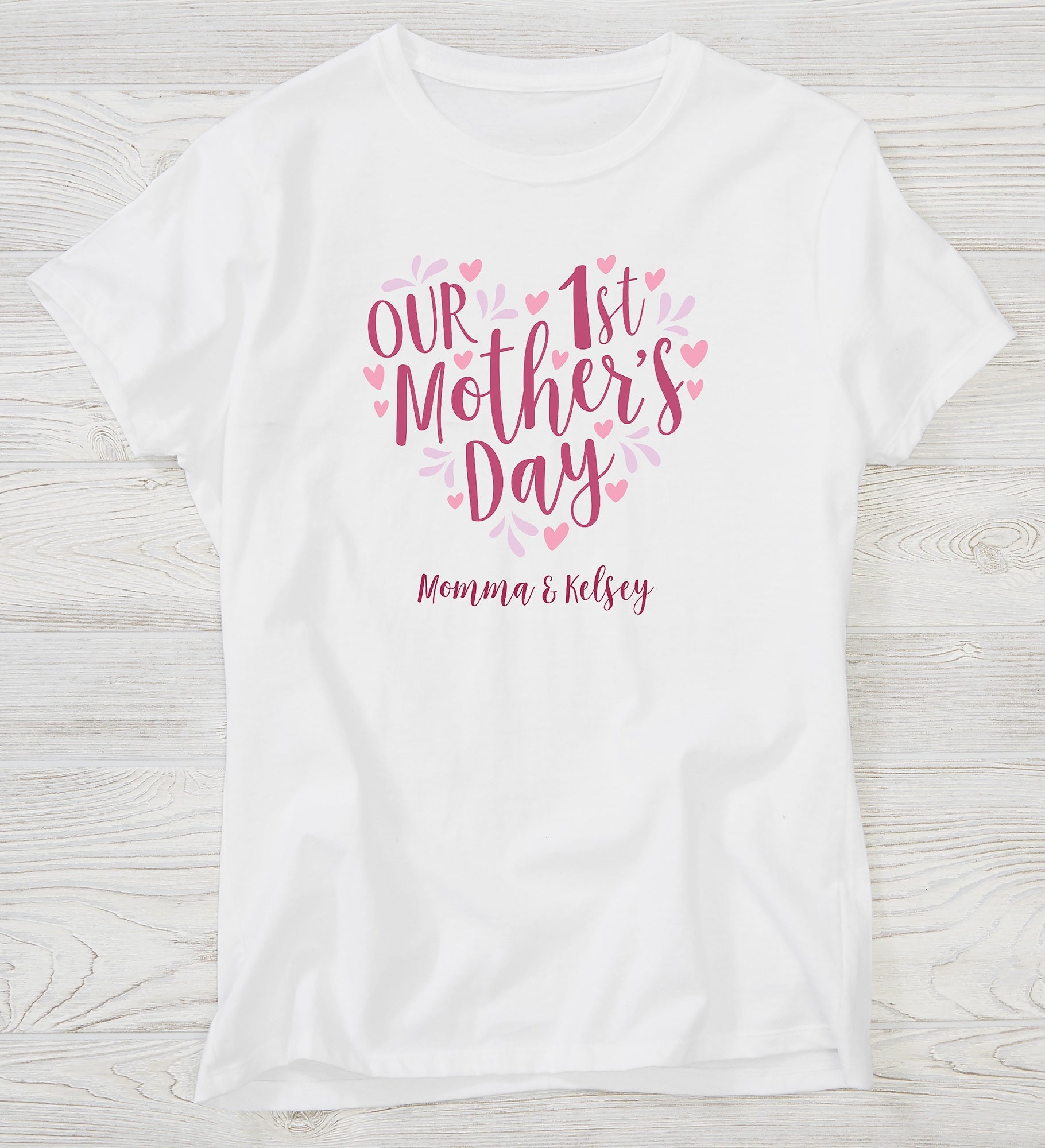 Our First Mother's Day Adult Personalized Shirts