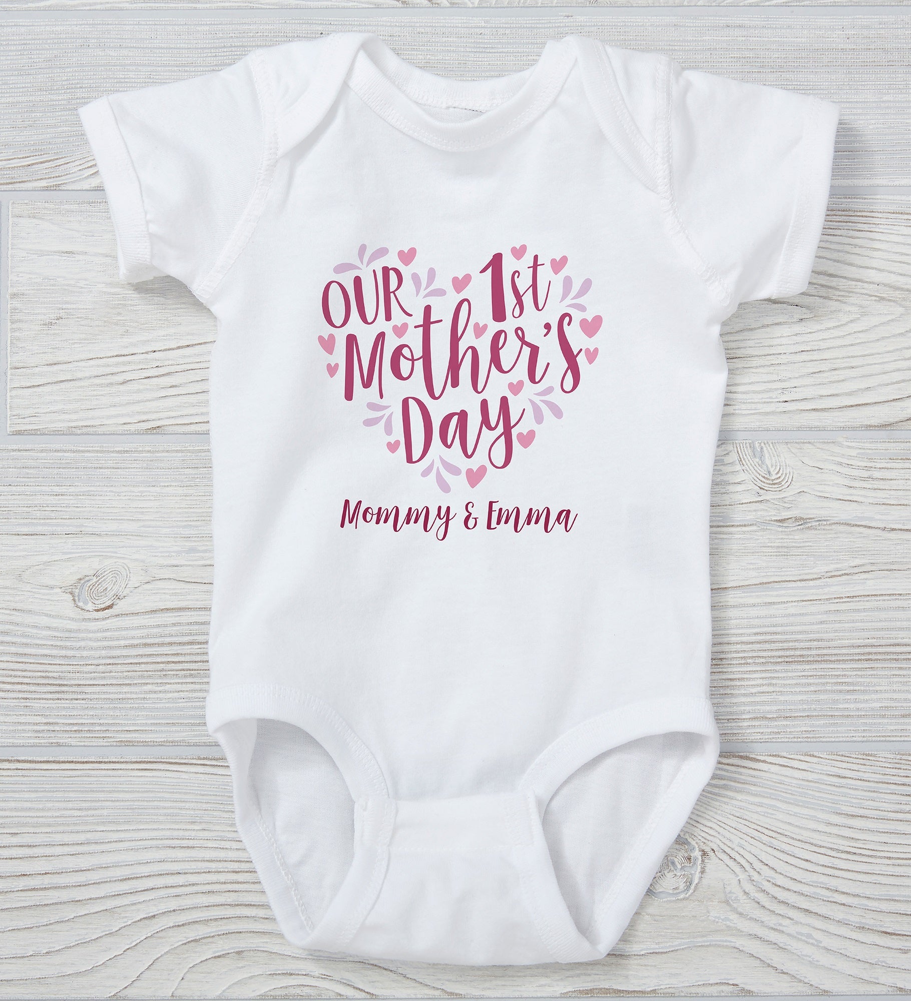 Our First Mother's Day Personalized Baby Clothing