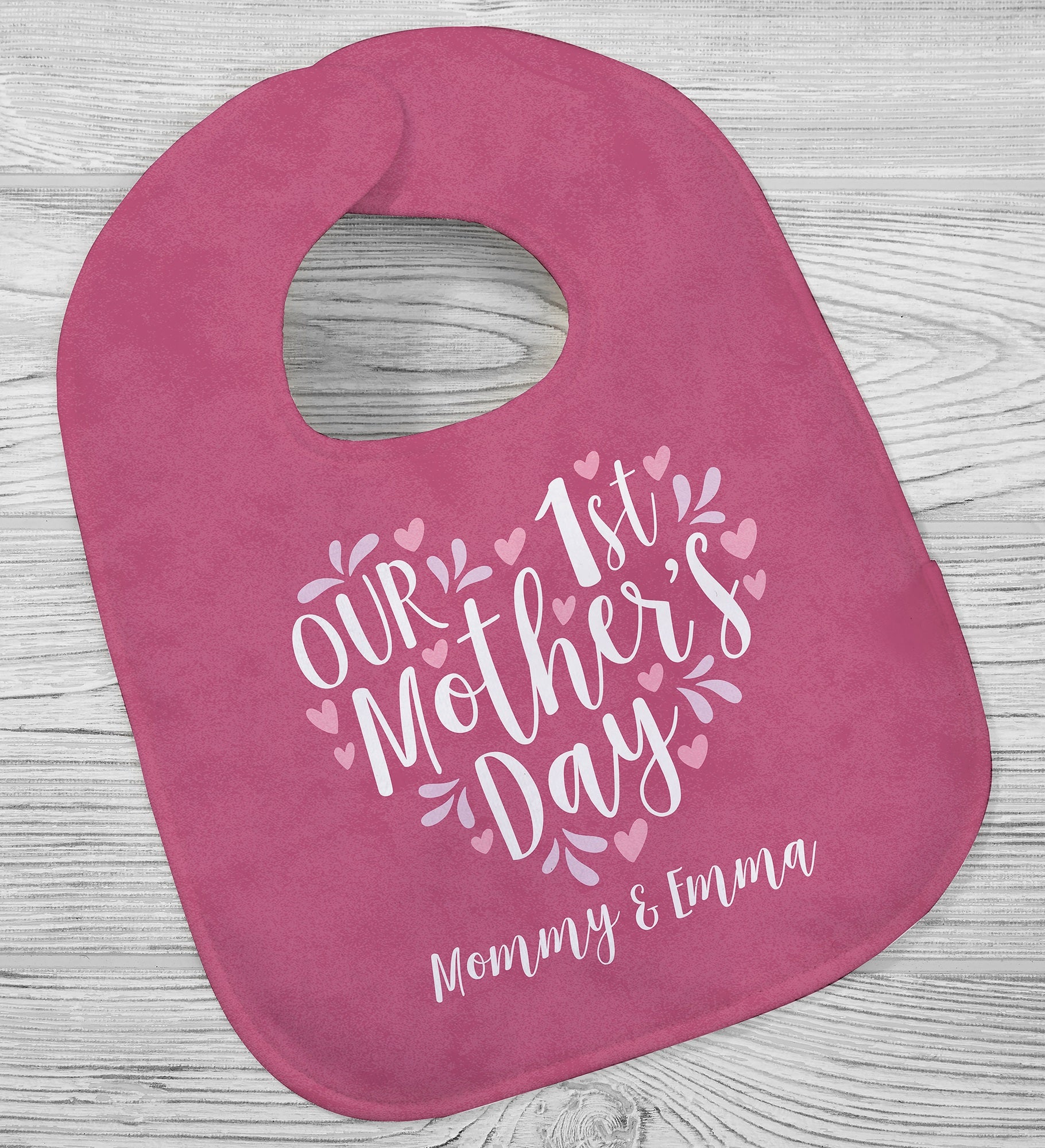 Our First Mother's Day Personalized Baby Bib
