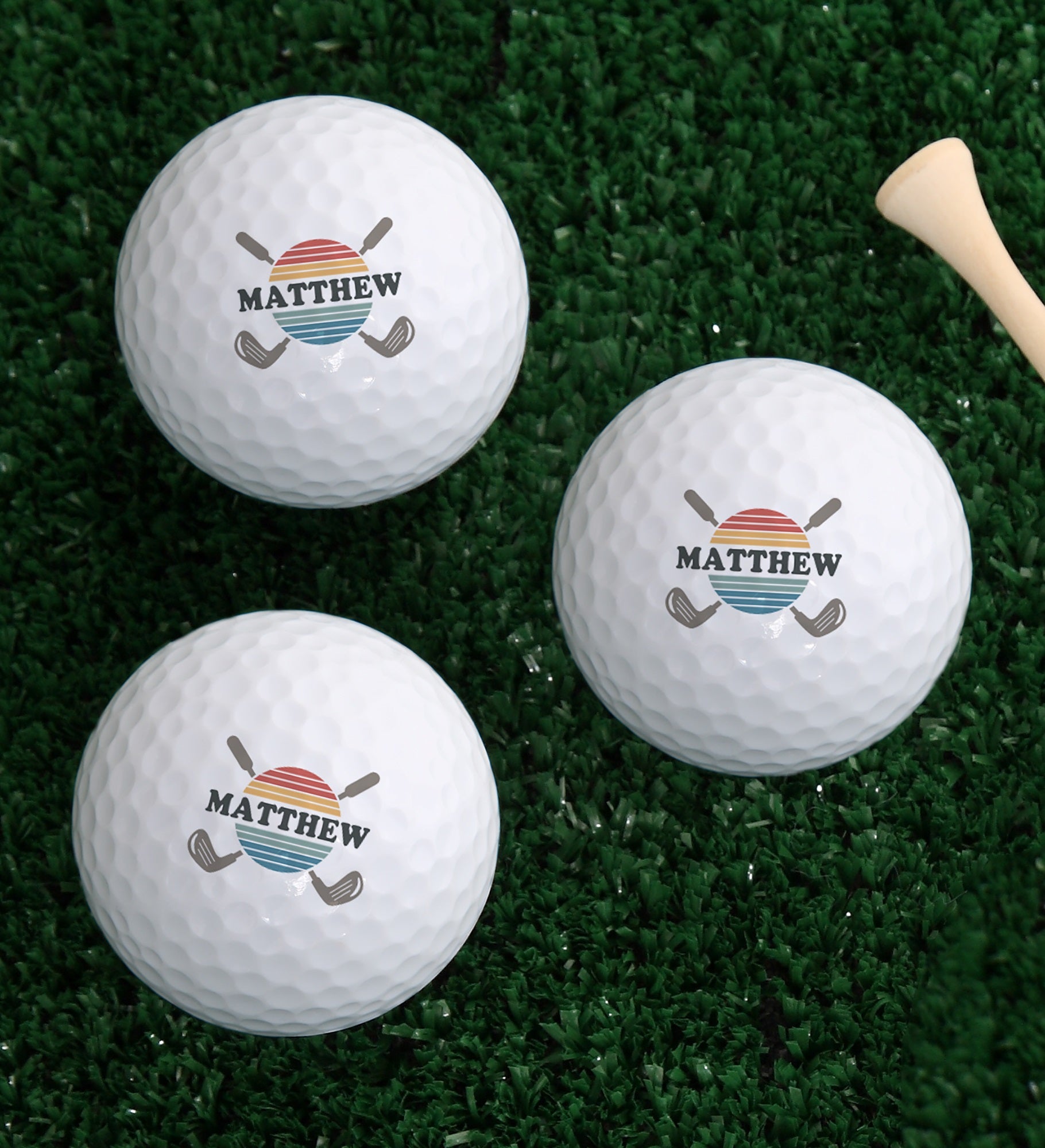 Best By Par Personalized Golf Ball Set of 3