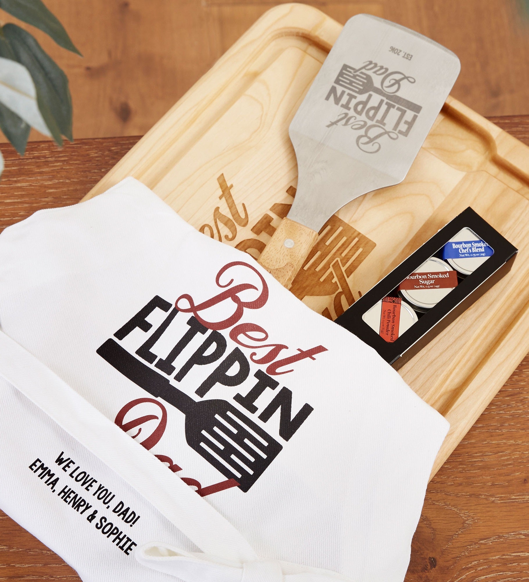 Best Flippin Dad Personalized Hardwood Cutting Board
