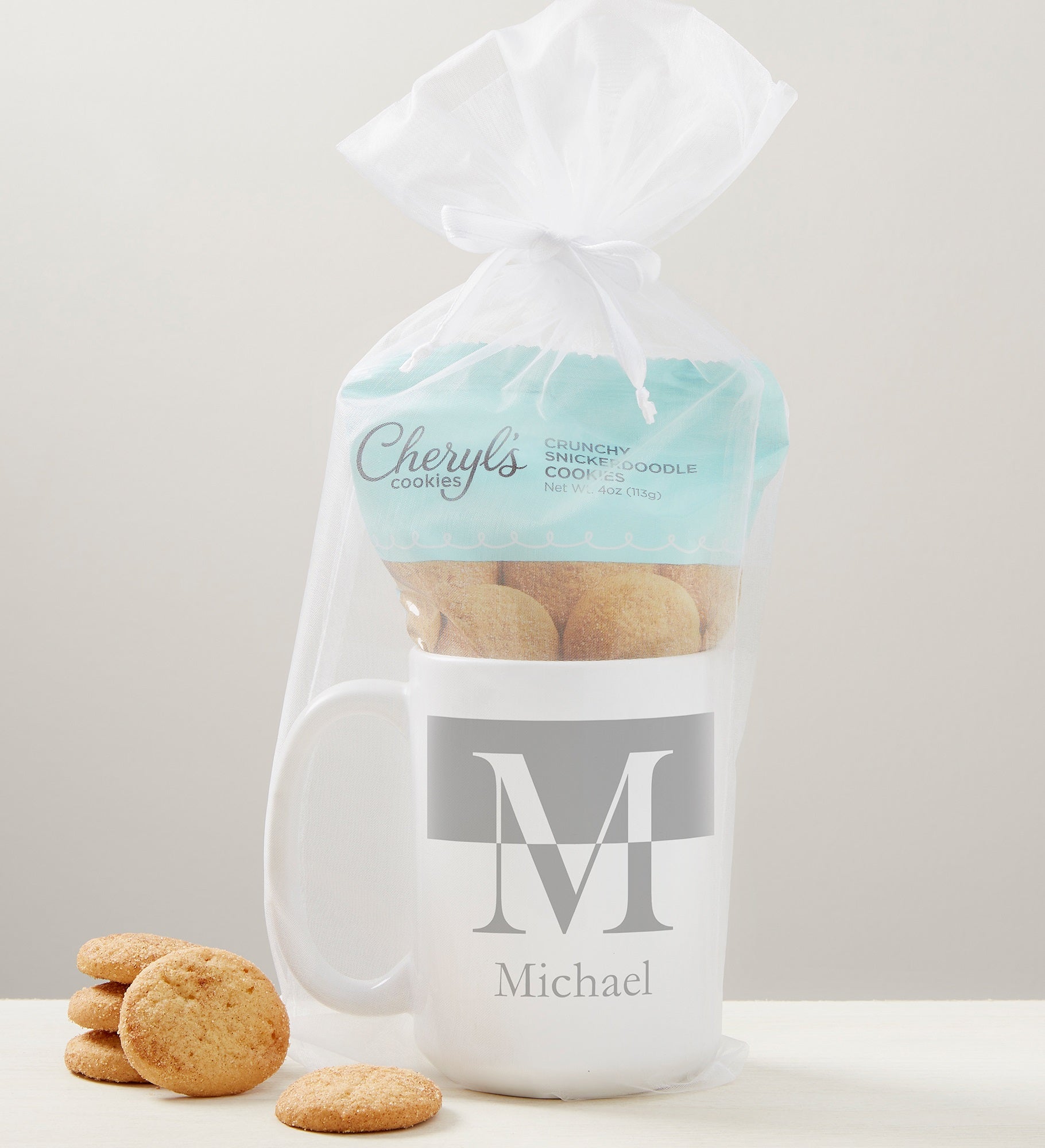 Initials Personalized Coffee Mug with Cheryl's Cookies