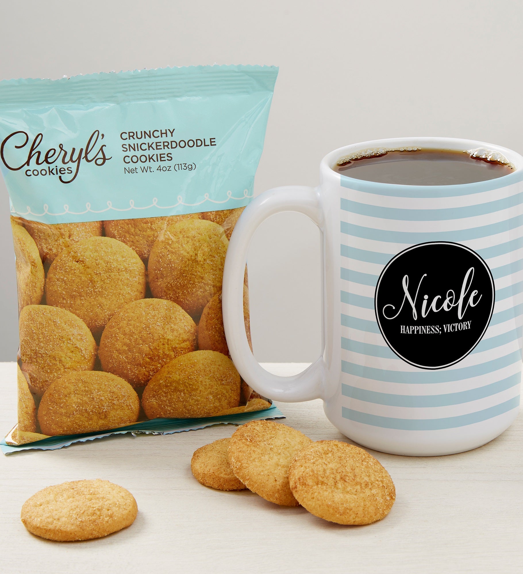 Name Meaning Personalized Coffee Mug with Cheryl's Cookies