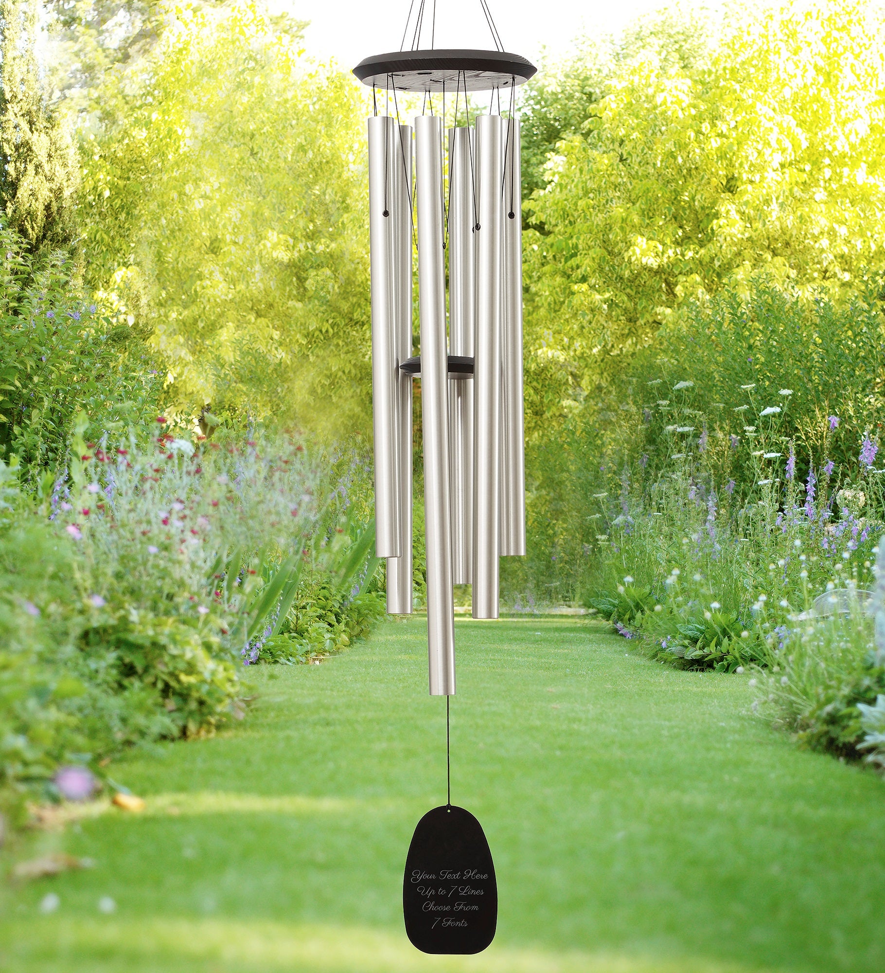 Engraved Message Amazing Grace Premium Wind Chime