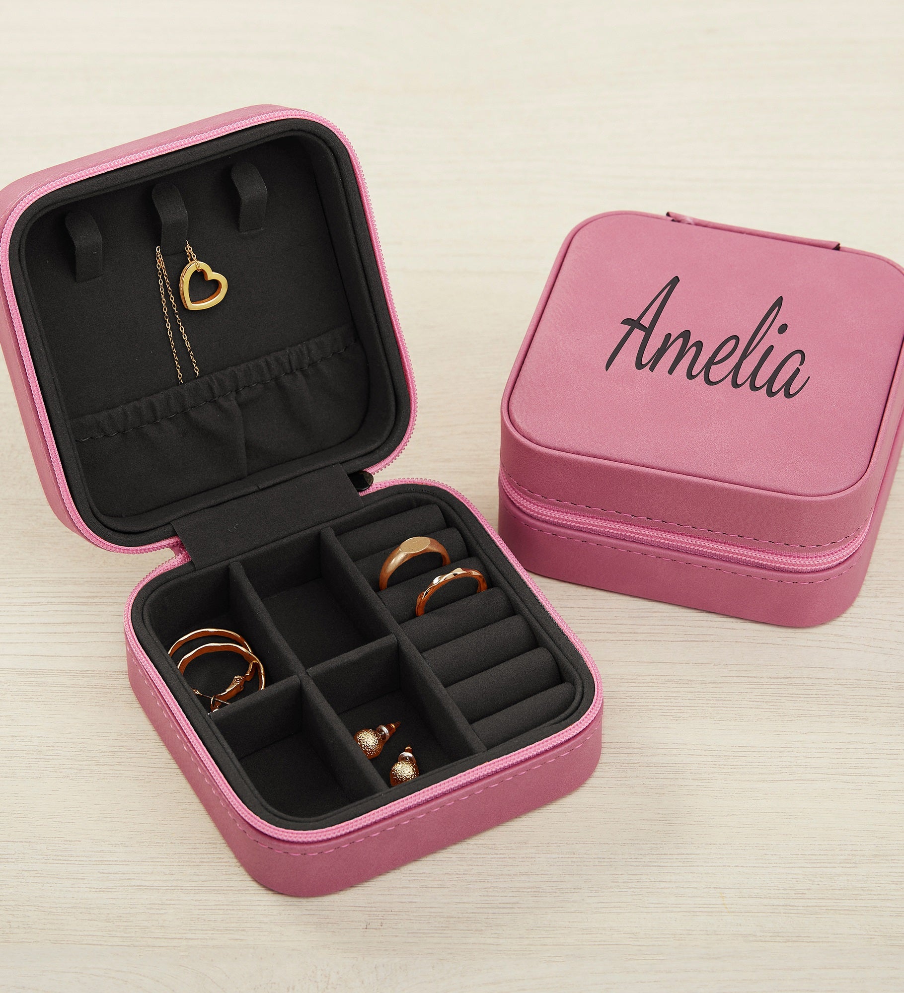 Classic Celebrations Personalized Leatherette Jewelry Case