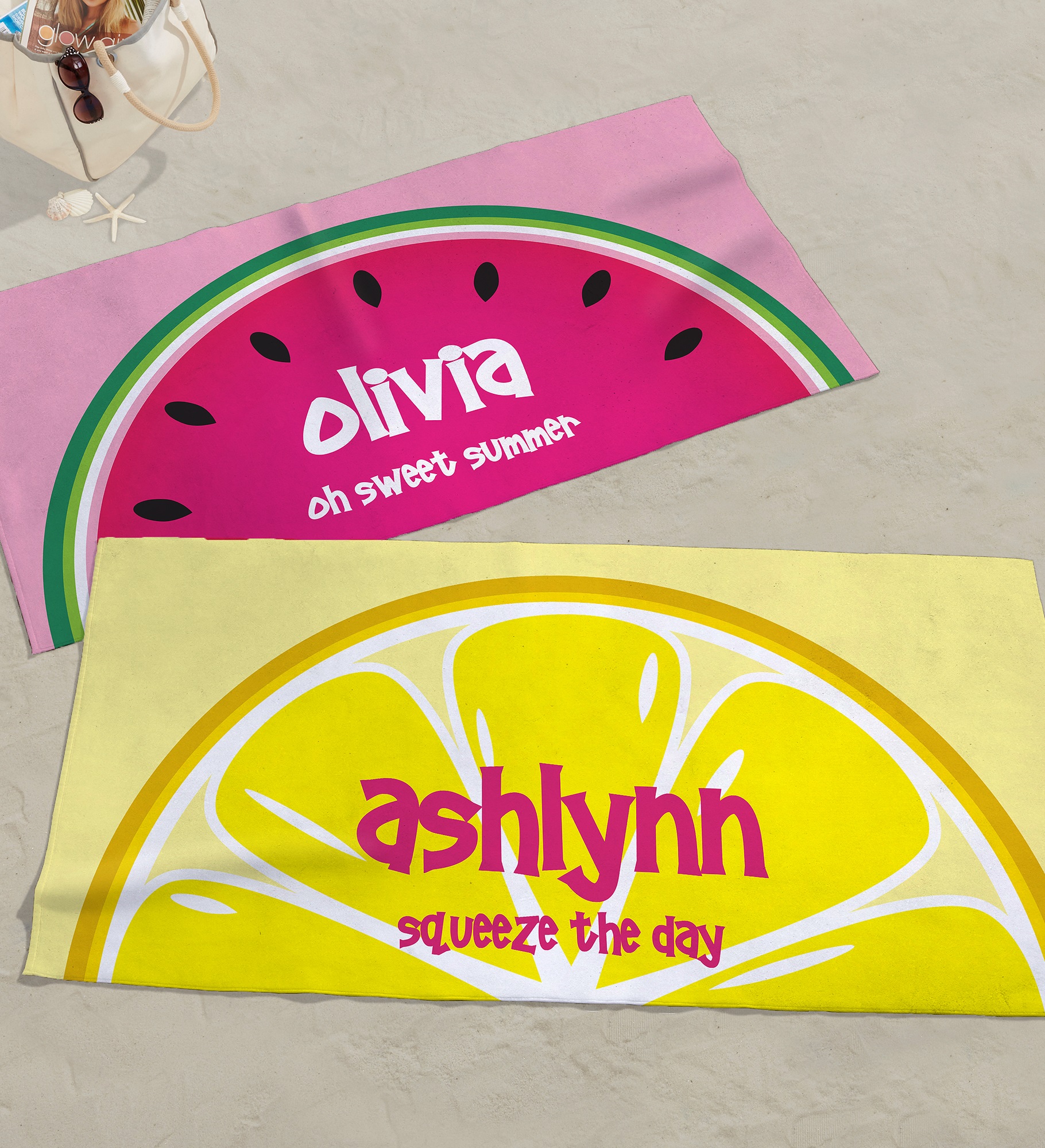 Slice of Summer Personalized Beach Towel